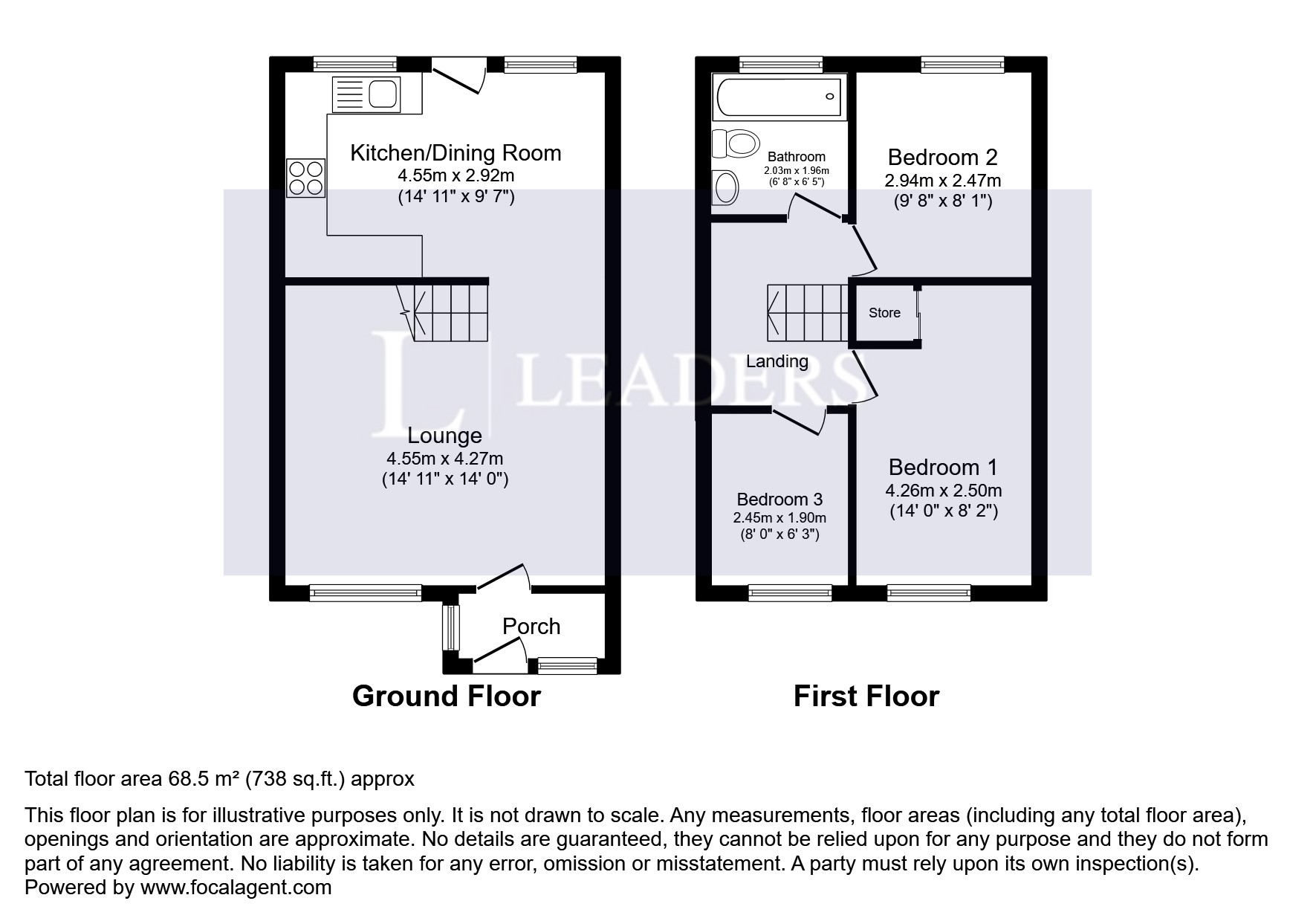70, Grasscroft, Northamptonshire floorplan