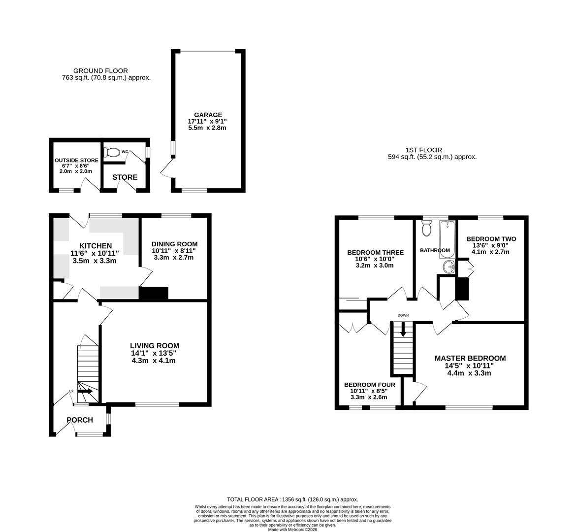 298, Chickerell Road, Dorset floorplan