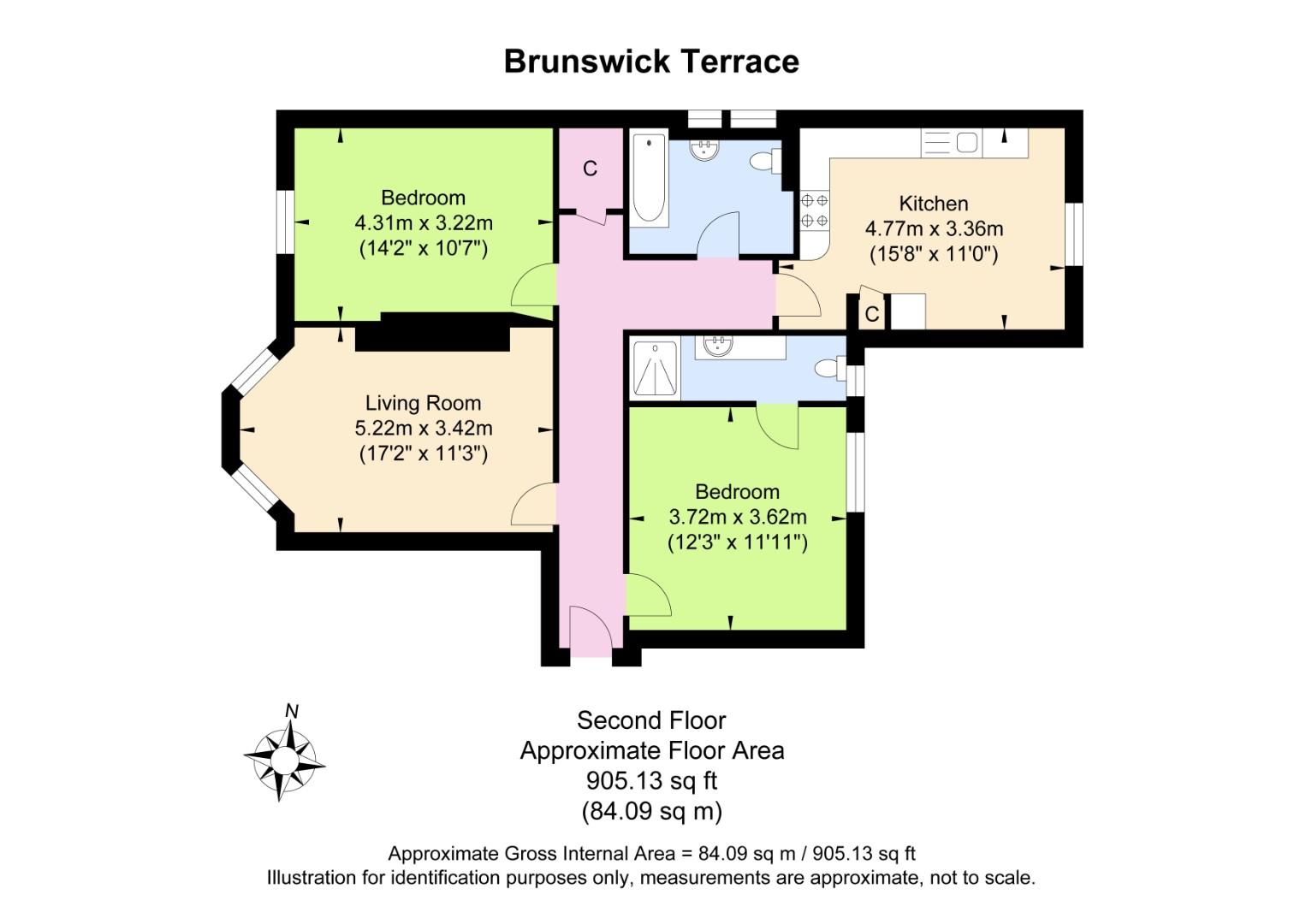 8, 42, Brunswick Terrace, Hove floorplan