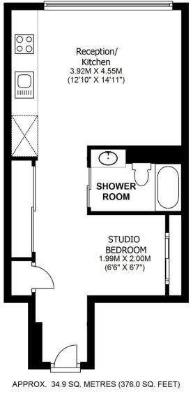 1407, Ontario Tower, Fairmont Avenue, London floorplan