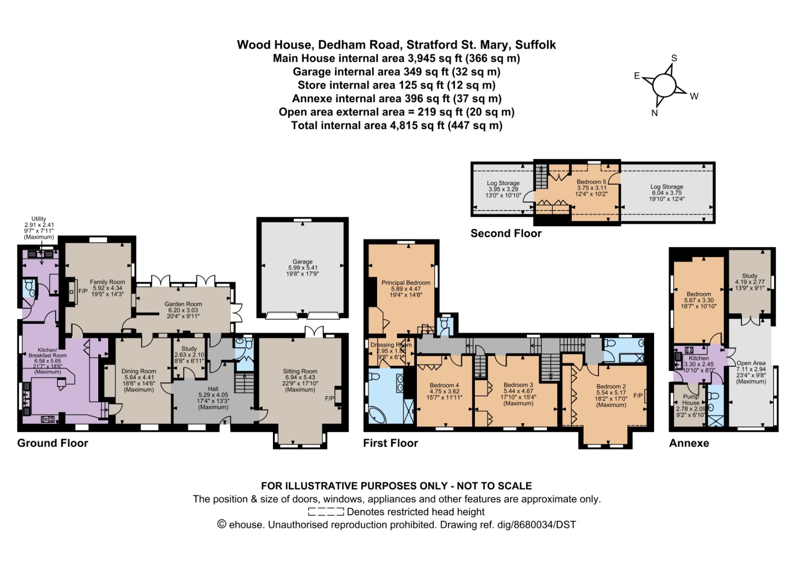 Wood House,, Dedham Road, Colchester floorplan
