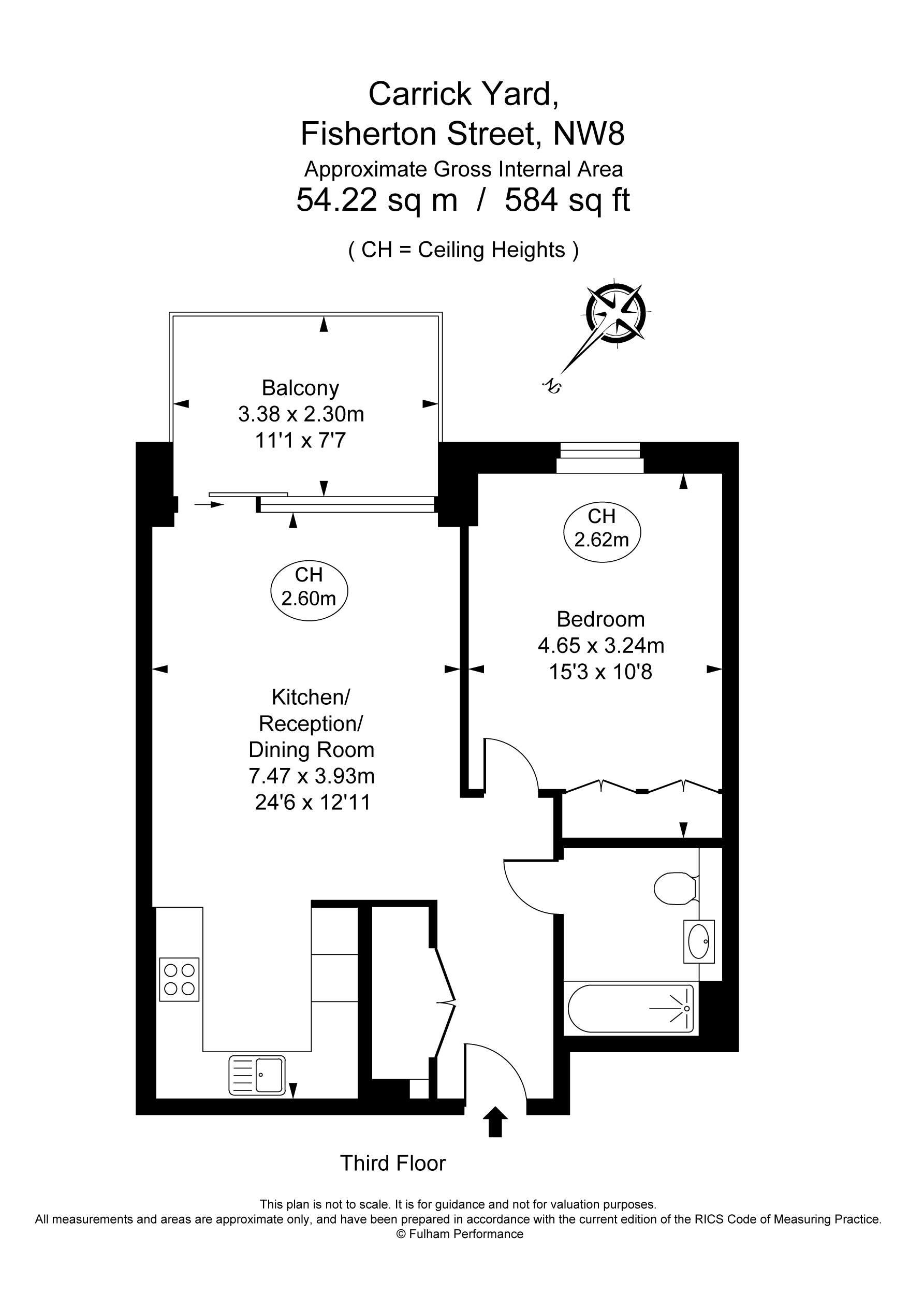 Flat 88, 3, Fisherton Street, London floorplan