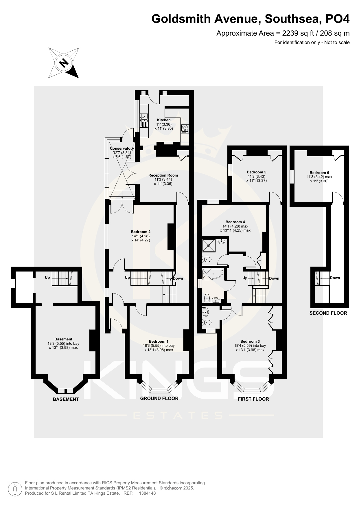 45, Goldsmith Avenue, Southsea floorplan