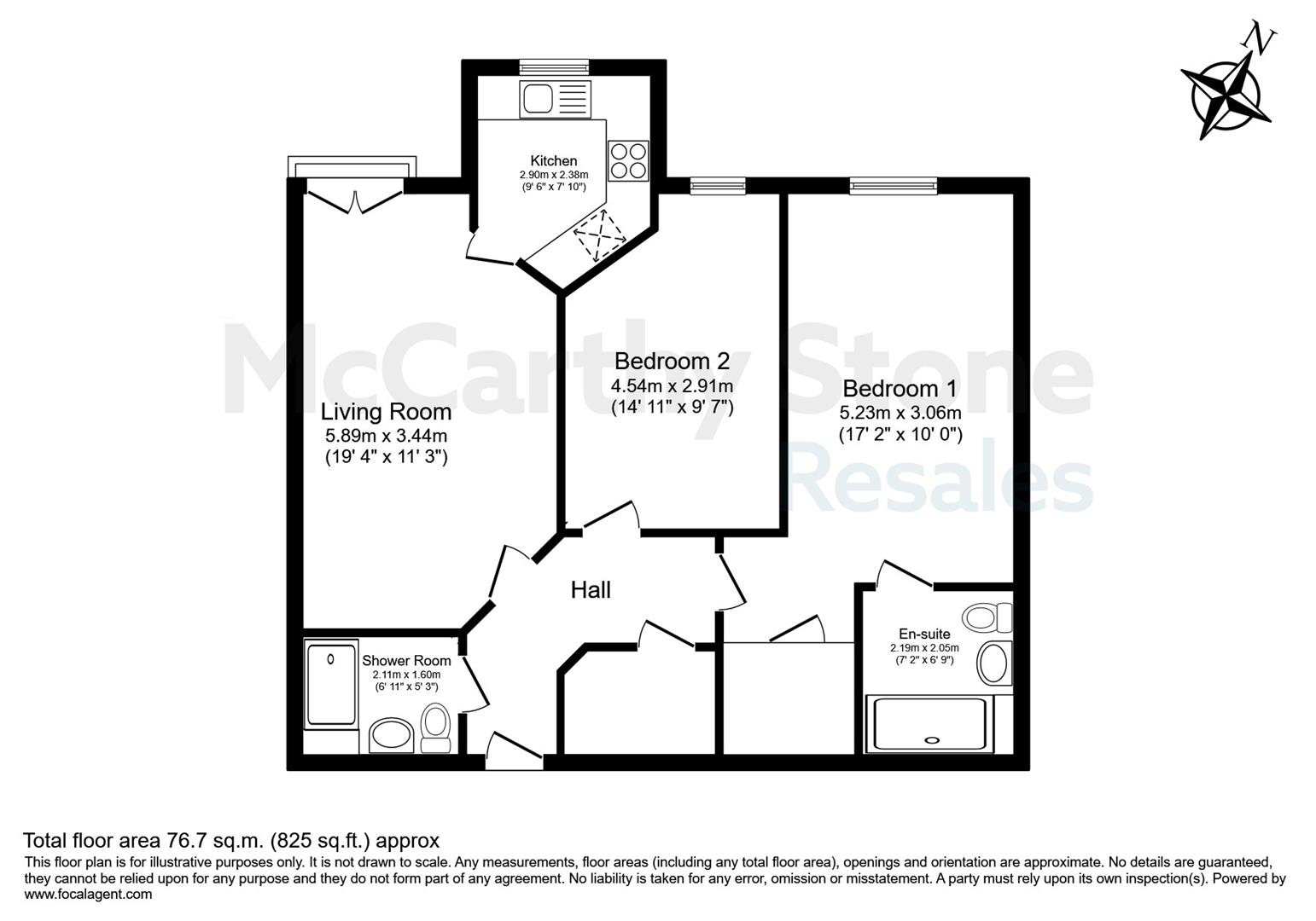 9 Tyefield Place, High Street, Hadleigh floorplan