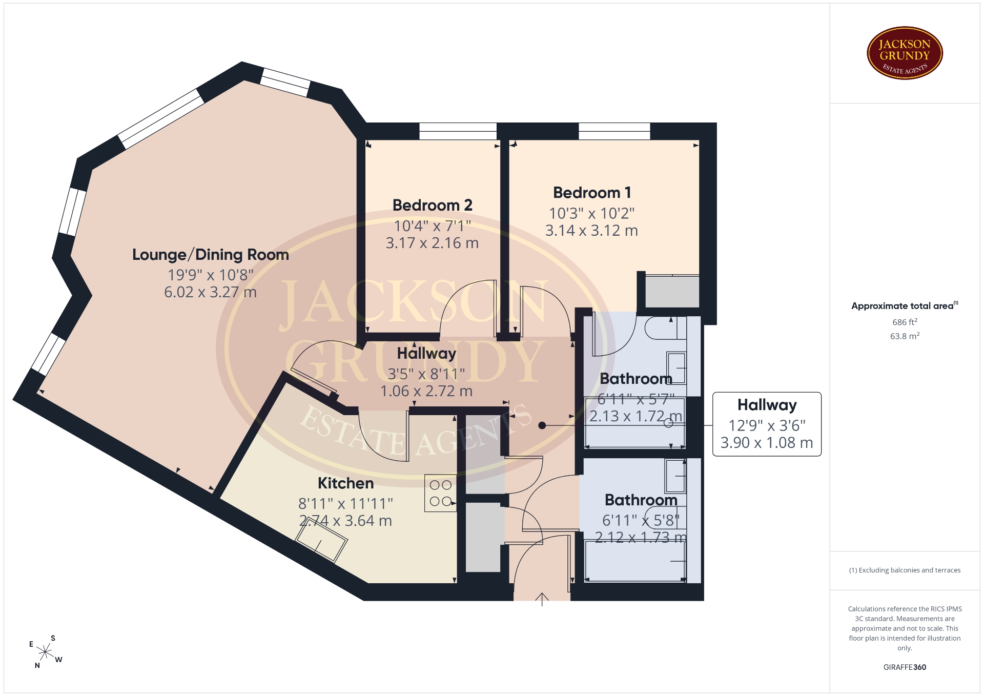 Flat 1 Timken Lodge, Timken Way, Daventry floorplan