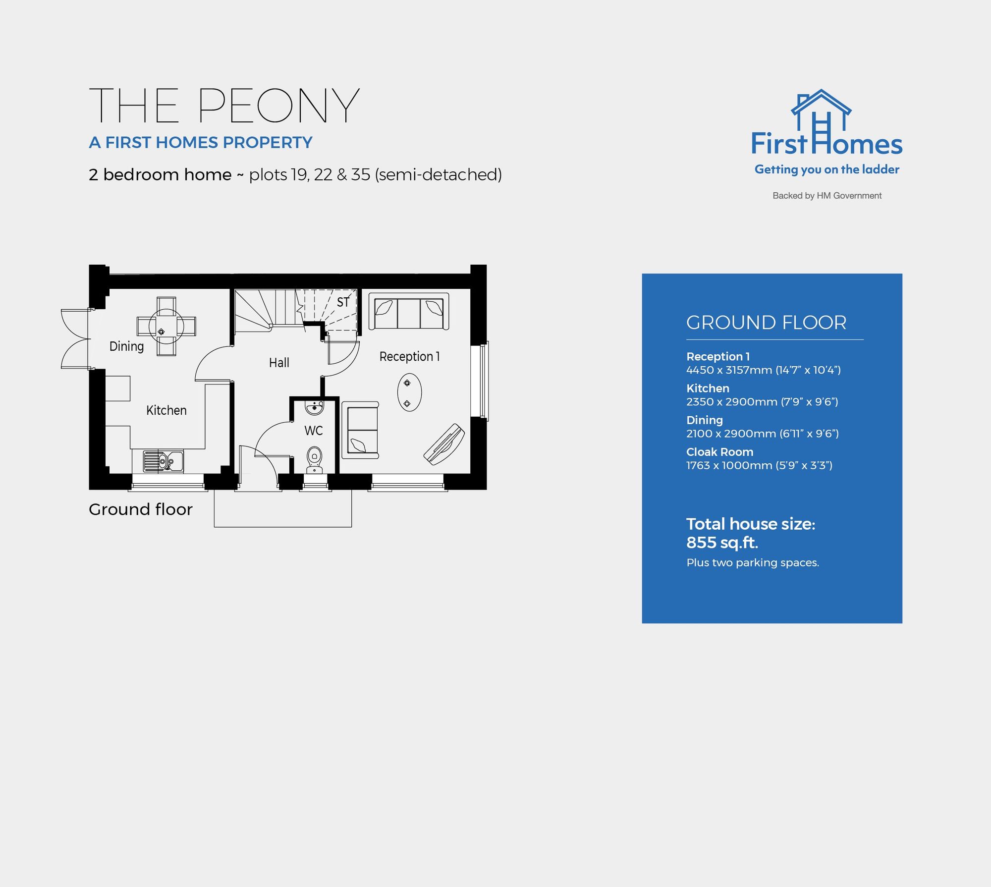 Peony, Plot 19 Severn Meadows, Worcester floorplan