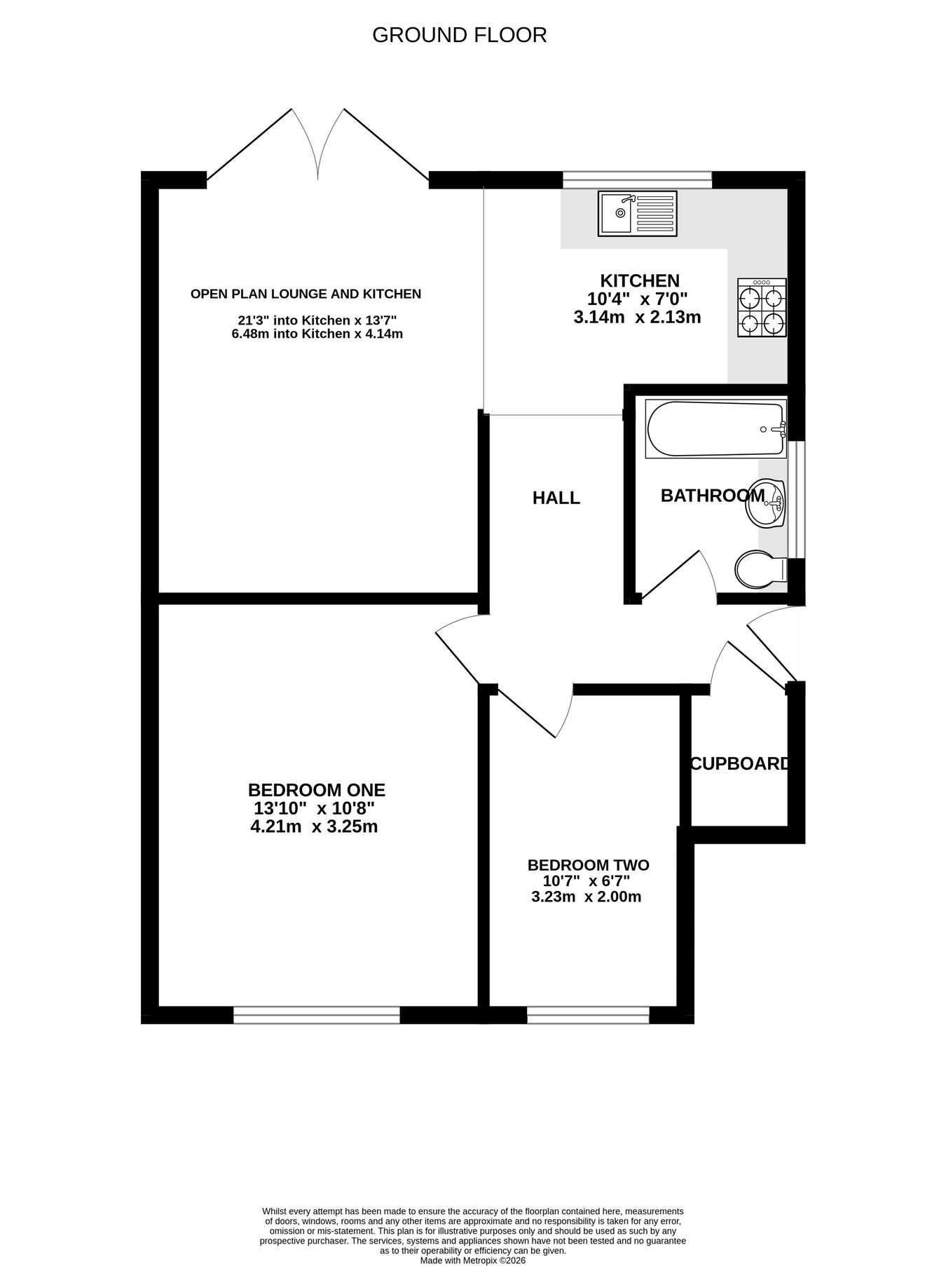 7, Chilham Close, Frimley floorplan