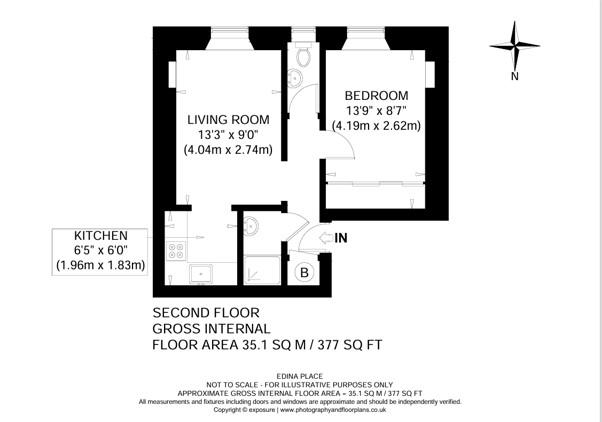 8/5, Edina Place, Edinburgh floorplan