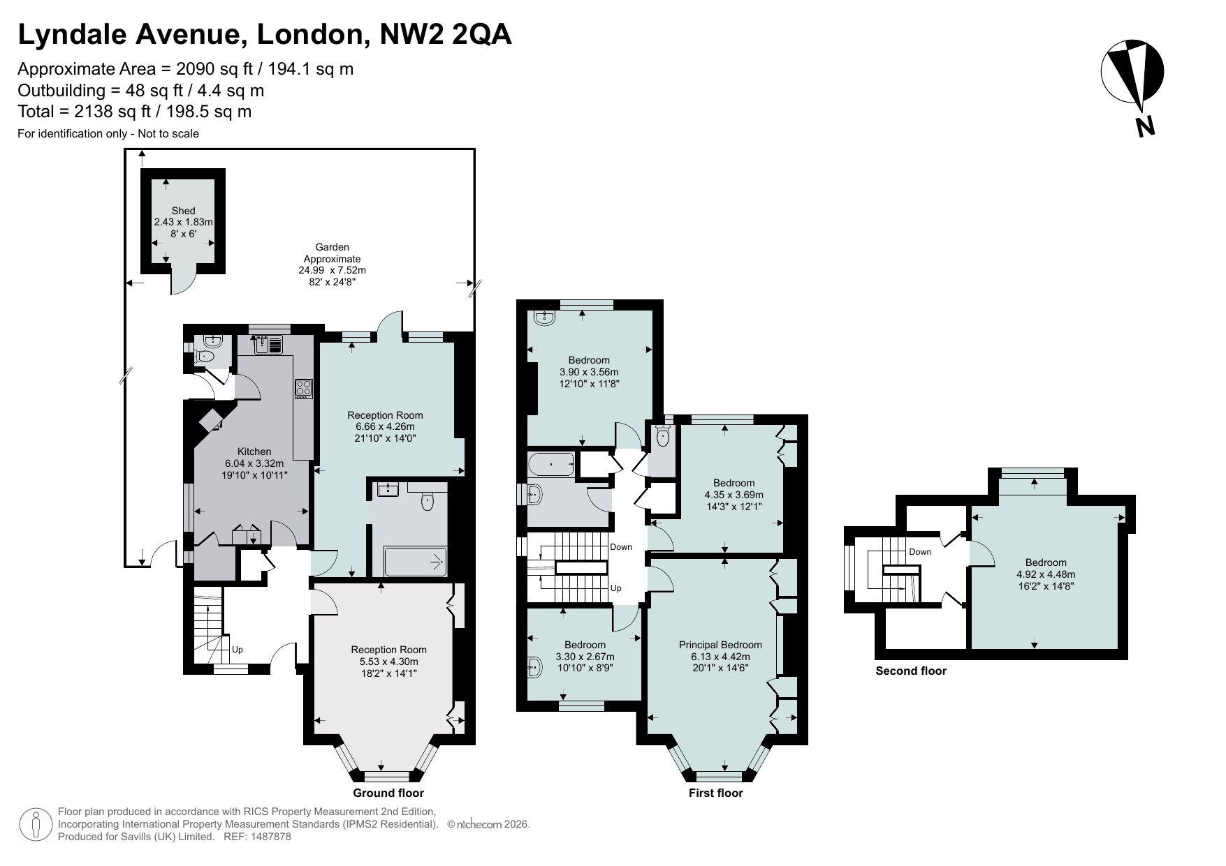 42, Lyndale Avenue, London floorplan
