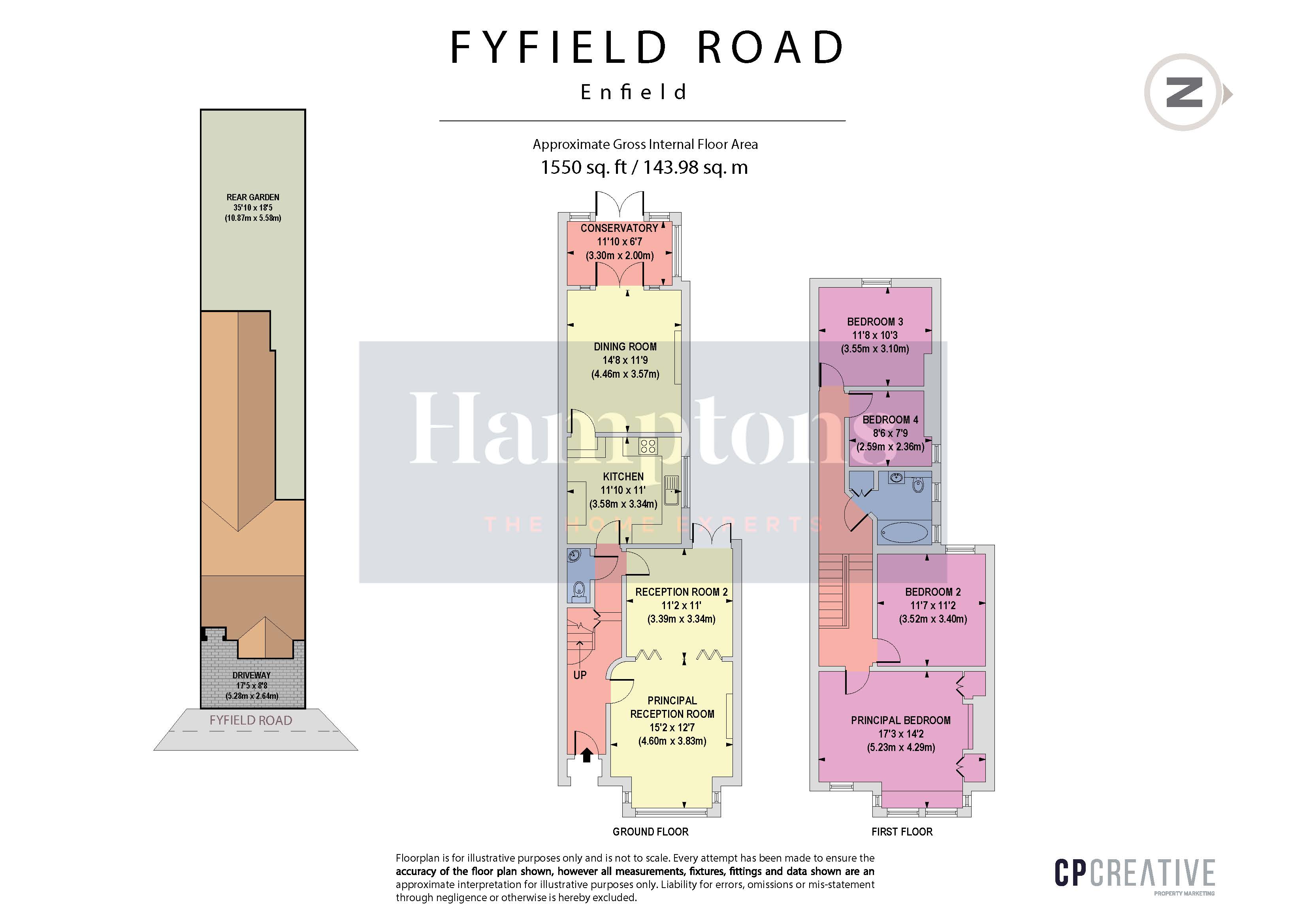 Fyfield Road, Enfield EN1, 4 bedroom terraced house for sale 64047551