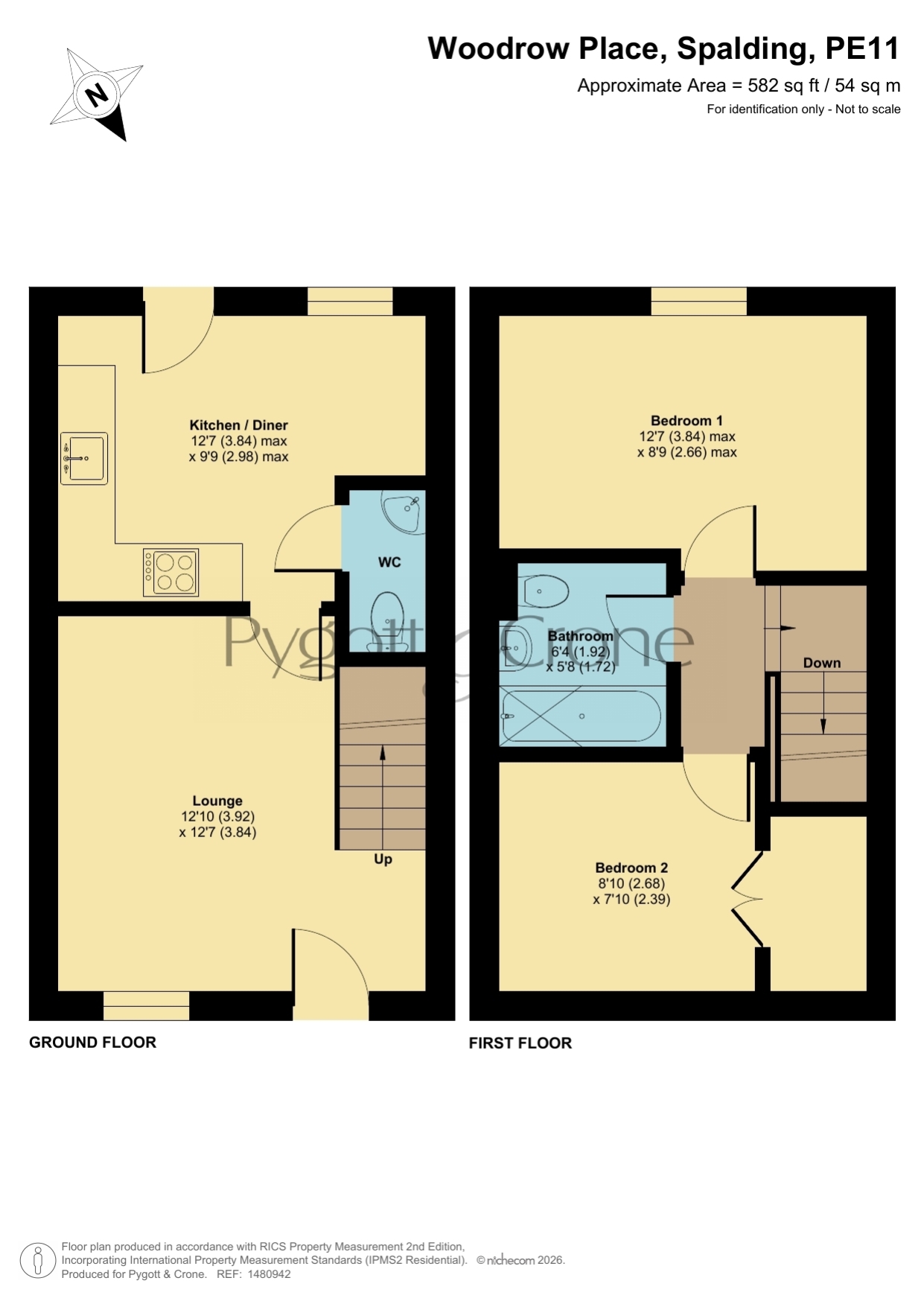 2, Woodrow Place, Spalding floorplan