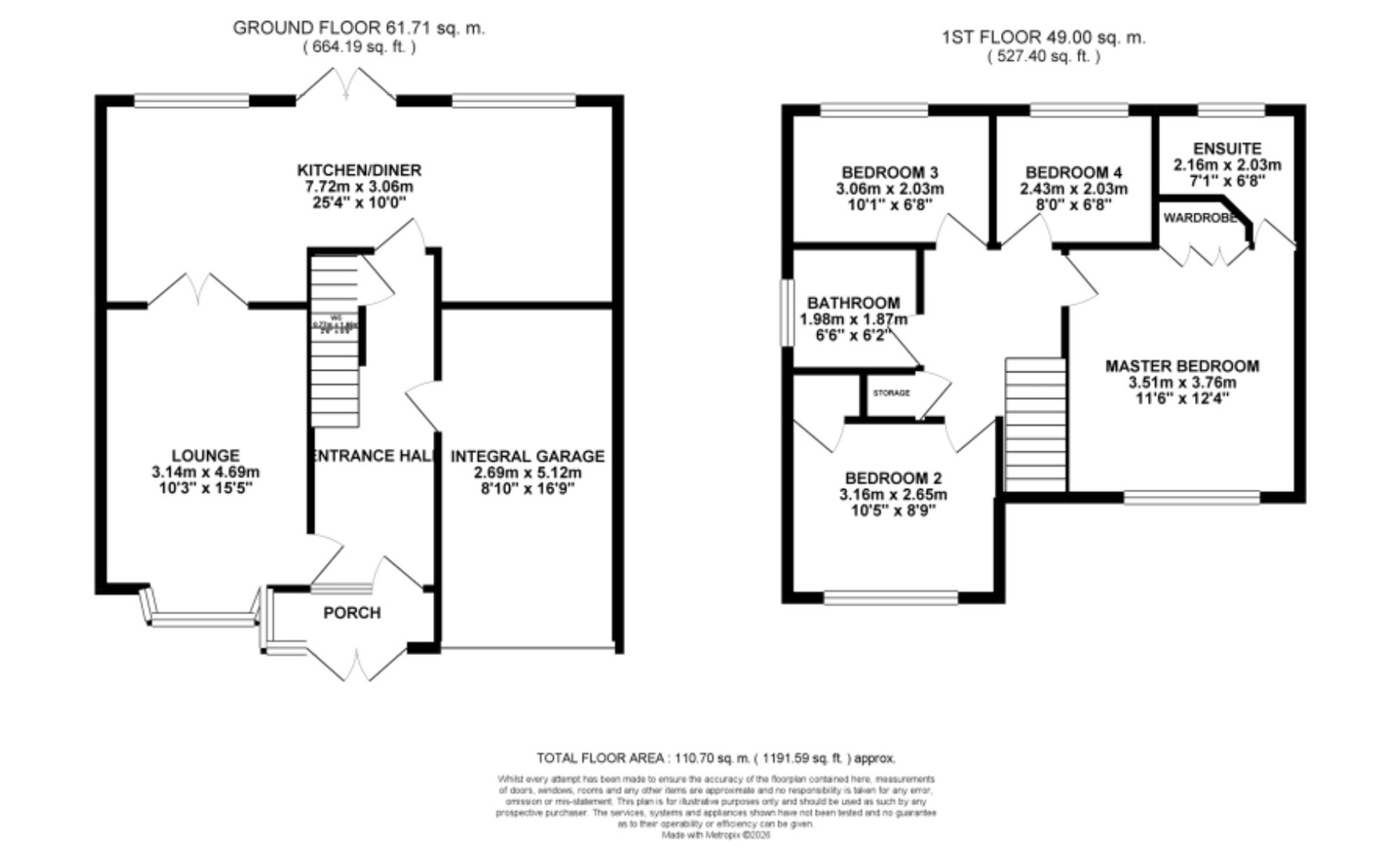46 Stokesay Drive, Stoke-On-Trent floorplan