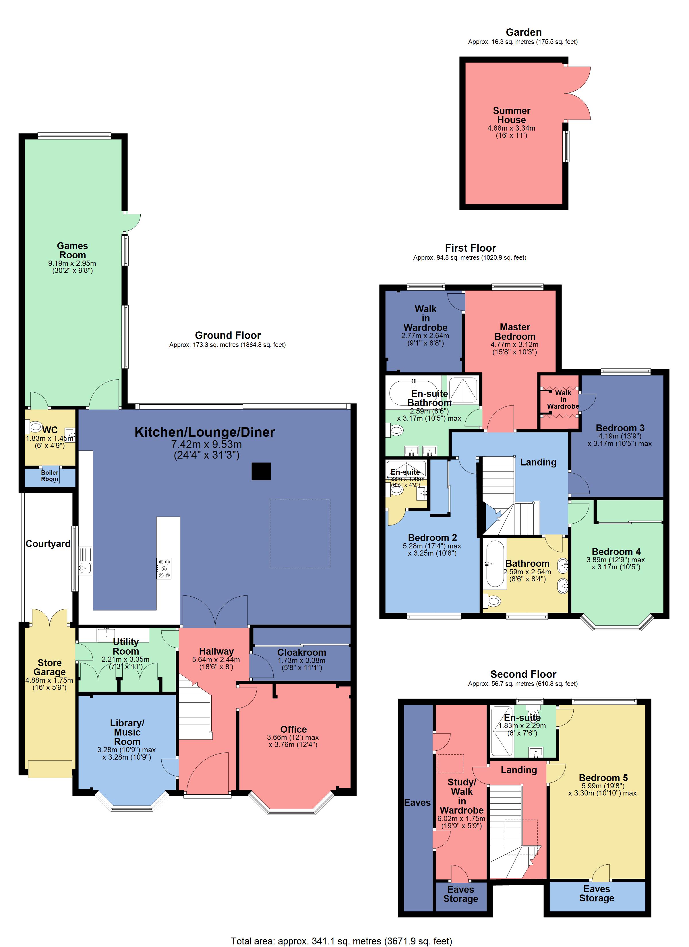 5 Bedrooms Semi-detached house for sale in Tippendell Lane, St. Albans, Hertfordshire AL2