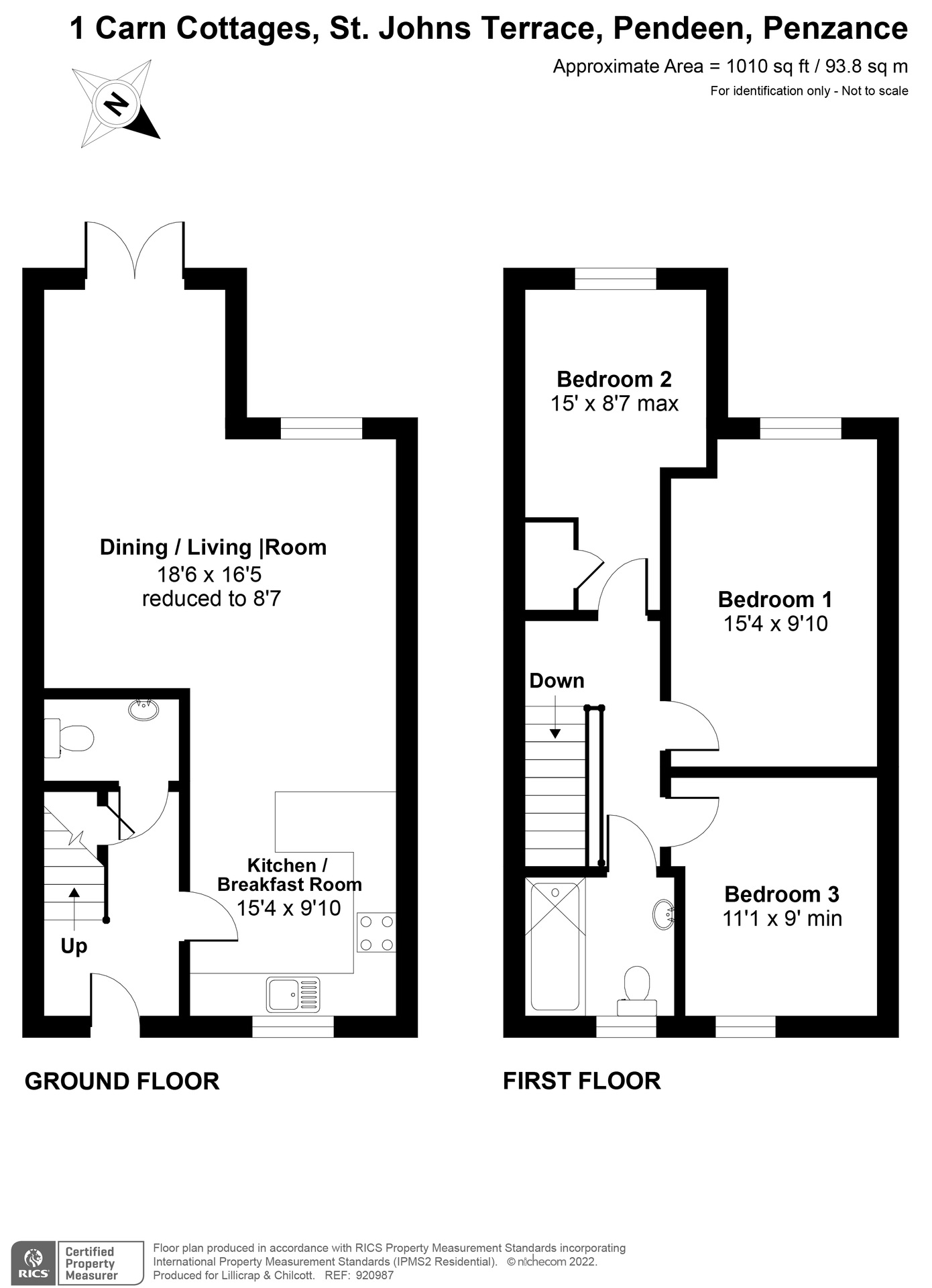 1 Carn Cottages, Penzance floorplan