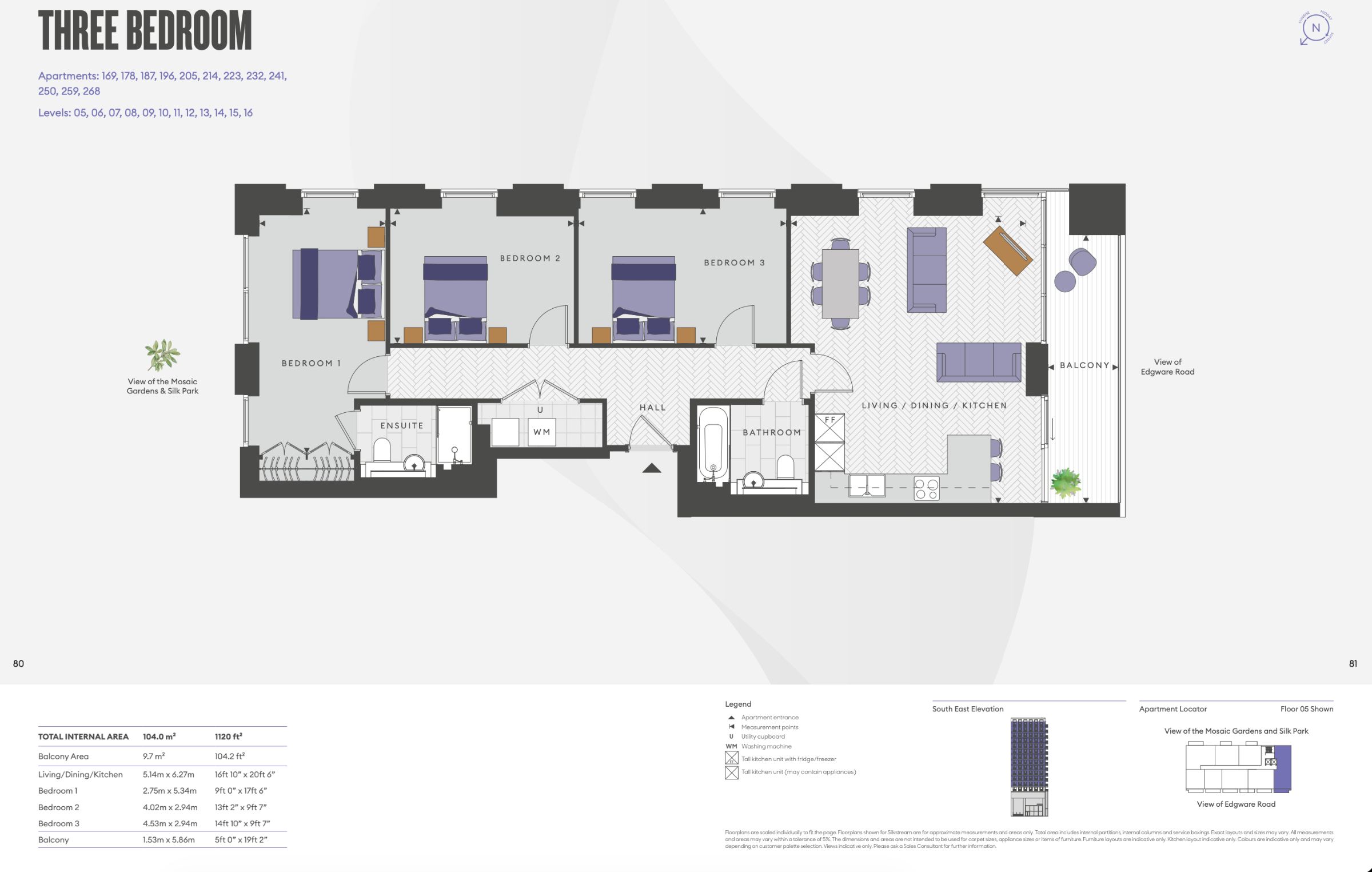 Flat 65, Lindley House, London floorplan