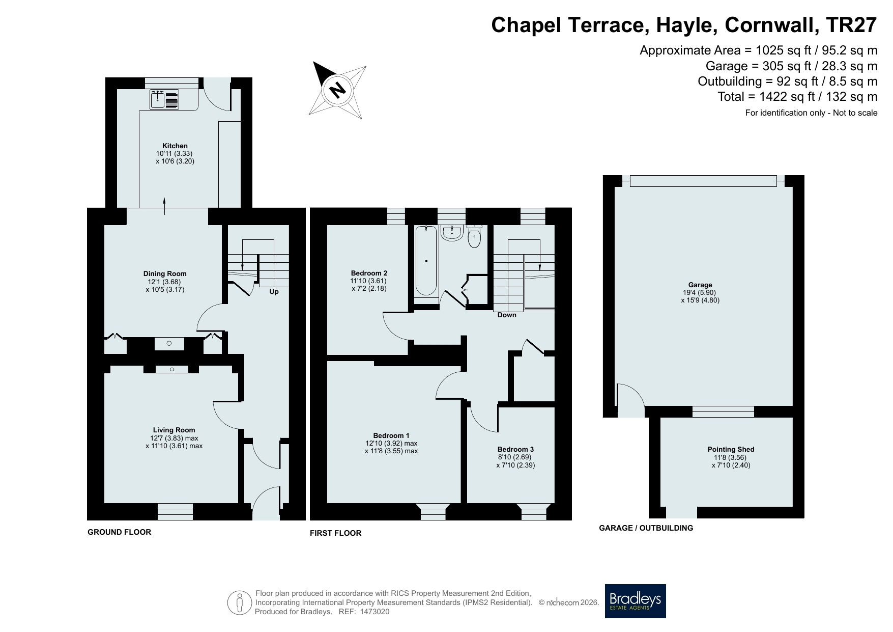 9, Chapel Terrace, Cornwall floorplan