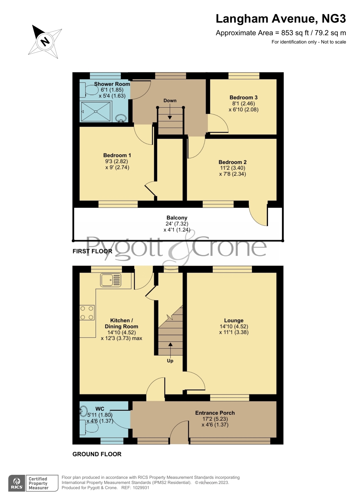 Langham Avenue, Nottingham, Nottinghamshire NG3, 3 bedroom terraced