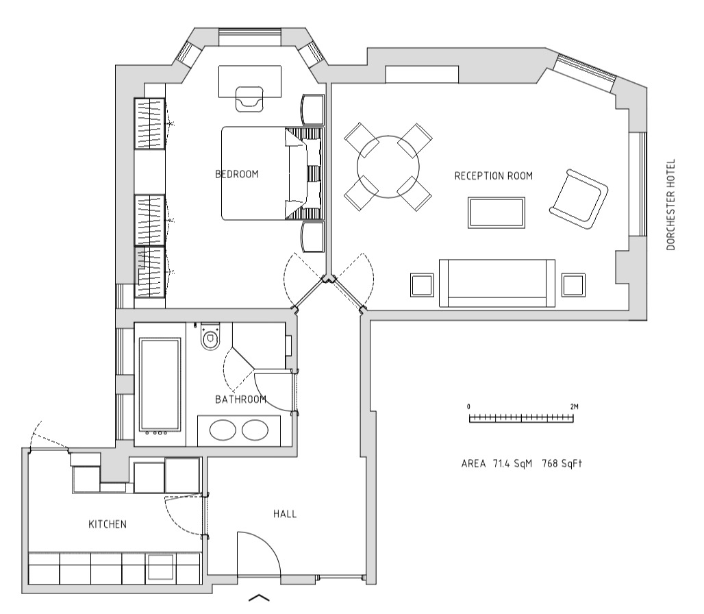 1 Bedrooms Flat to rent in Park Lane, London W1K