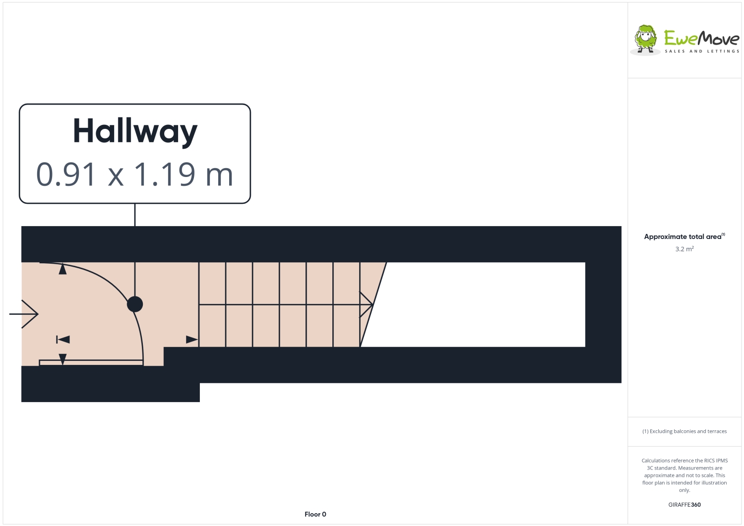 Top Floor Flat, 16C Acomb Road, York floorplan