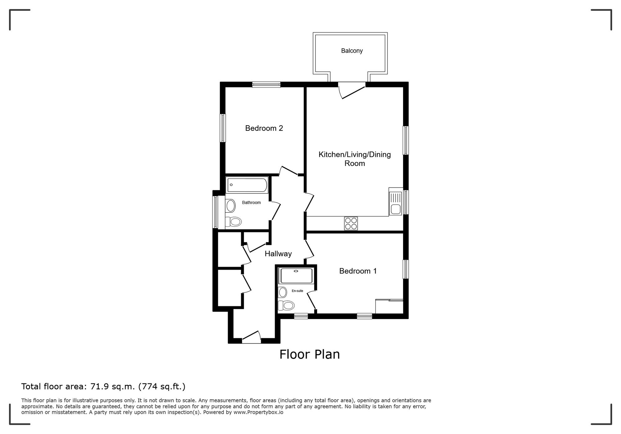 7 Meadowsweet House, Crawley floorplan