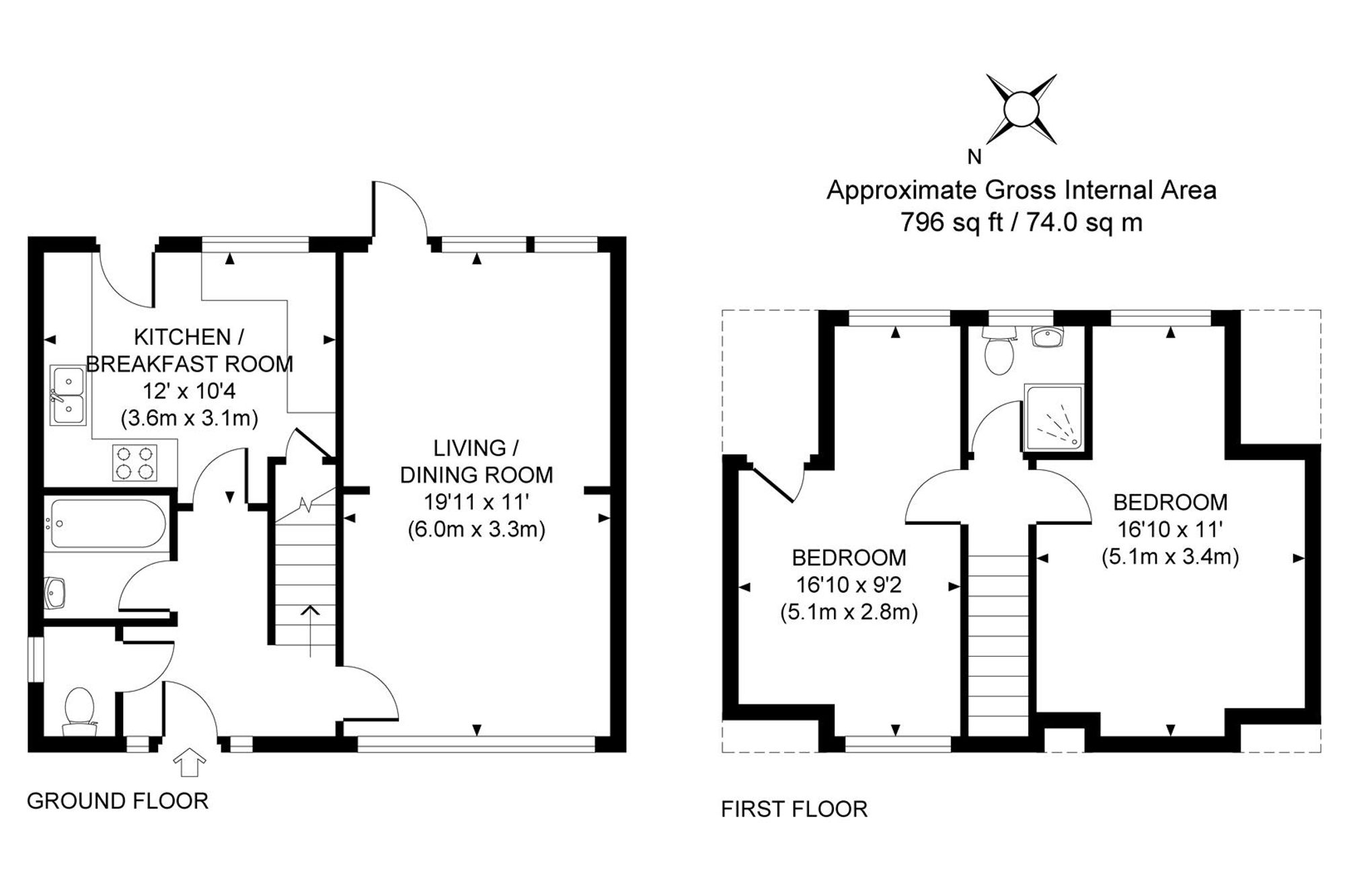 53 Downs View Road, Hassocks floorplan