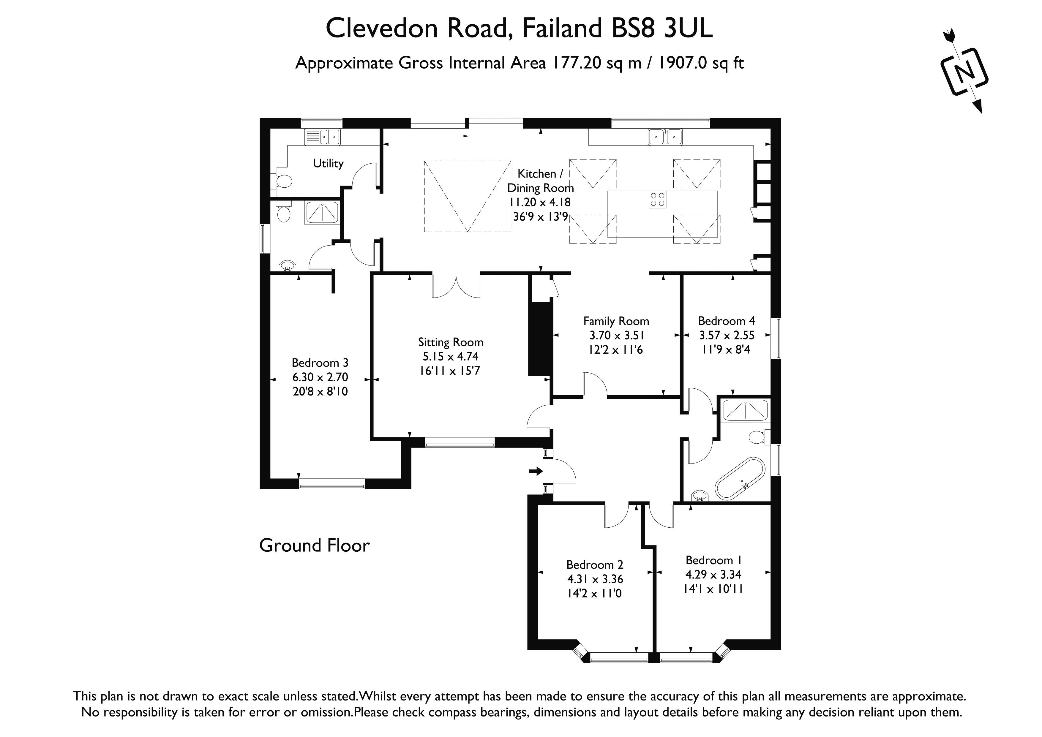 65, Clevedon Road, Bristol floorplan