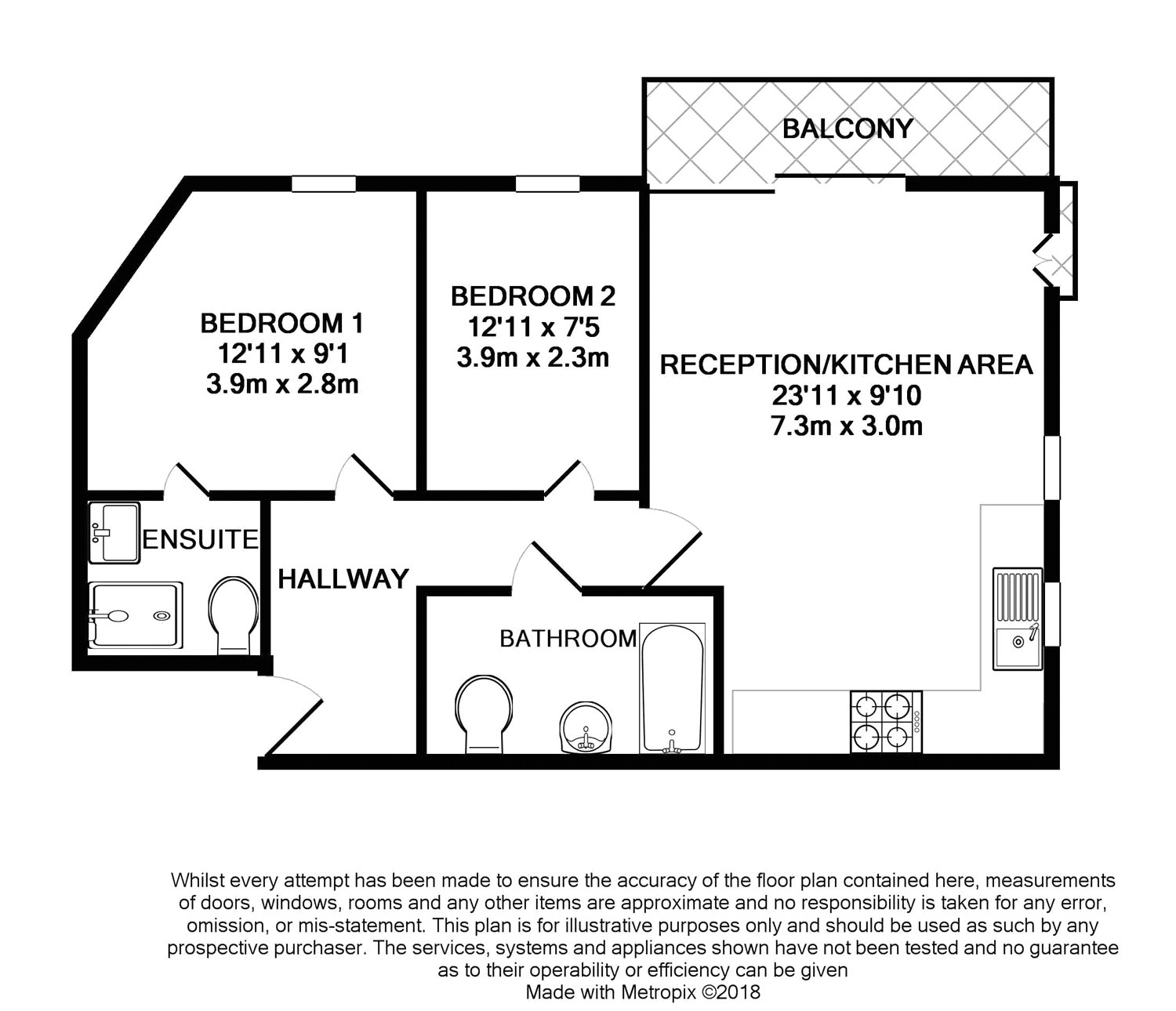 2 Bedrooms Flat for sale in Rose Court, Whitestone Way, Croydon CR0