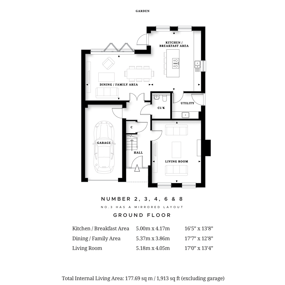 3 Flintstead,, Ridgley Road, Godalming floorplan