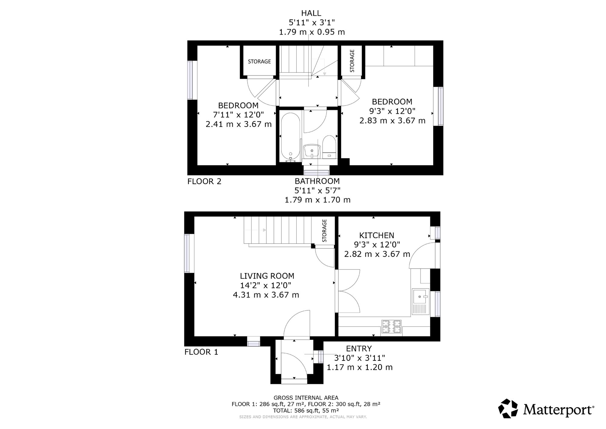 27 Everard Court, Colston, Glasgow floorplan