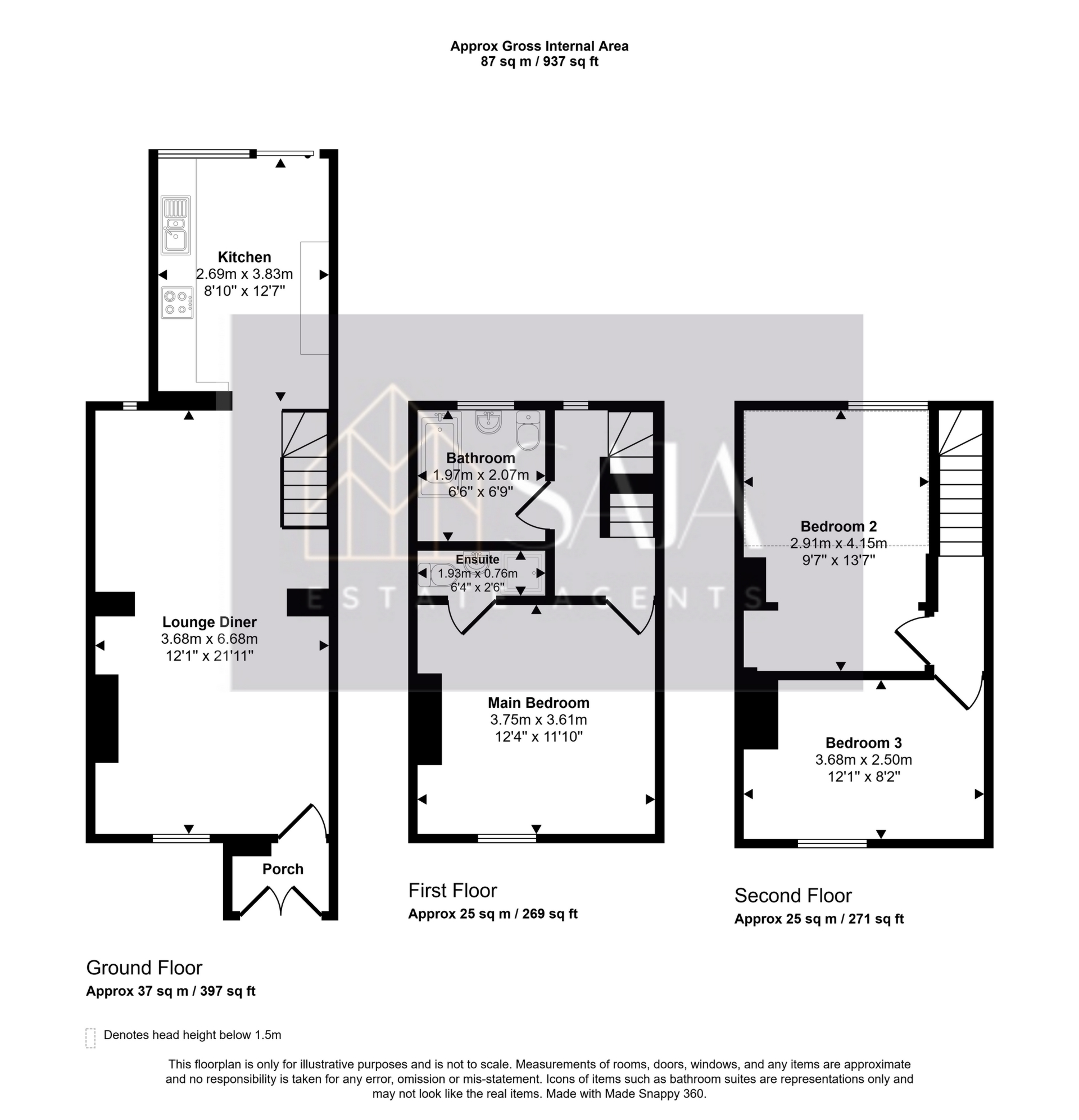 92, West Street, Banbury floorplan