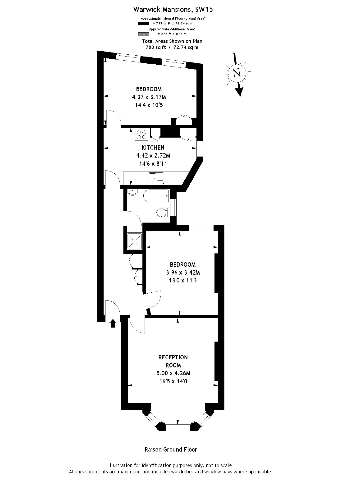 2 Bedrooms Flat to rent in Warwick Mansions, Lower Richmond Road, Putney SW15