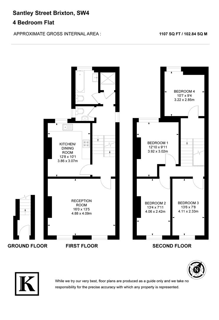 27b, Santley Street, London floorplan