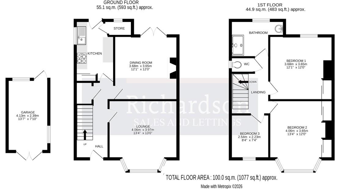65, Queens Walk, Stamford floorplan