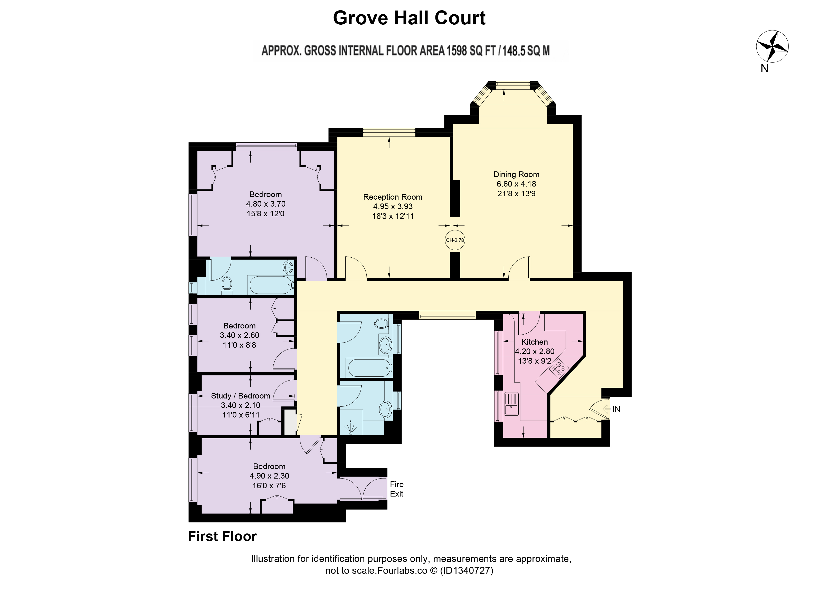 Grove Hall Court, London floorplan