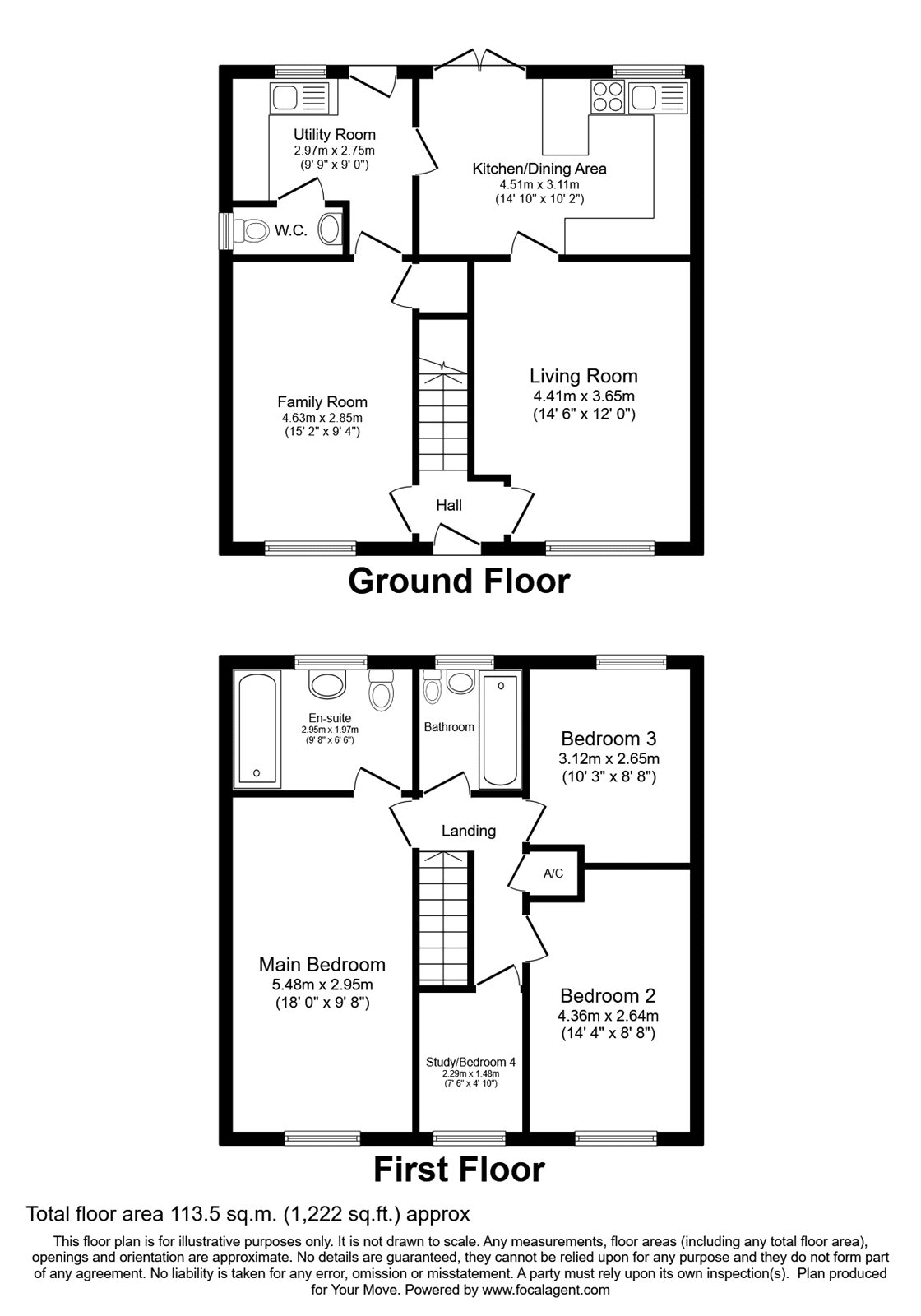 6, Cherry Tree Drive, Oswestry floorplan