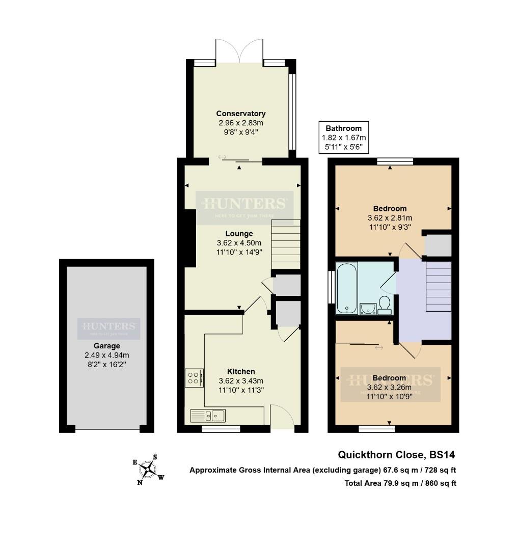 12, Quickthorn Close, Bristol floorplan
