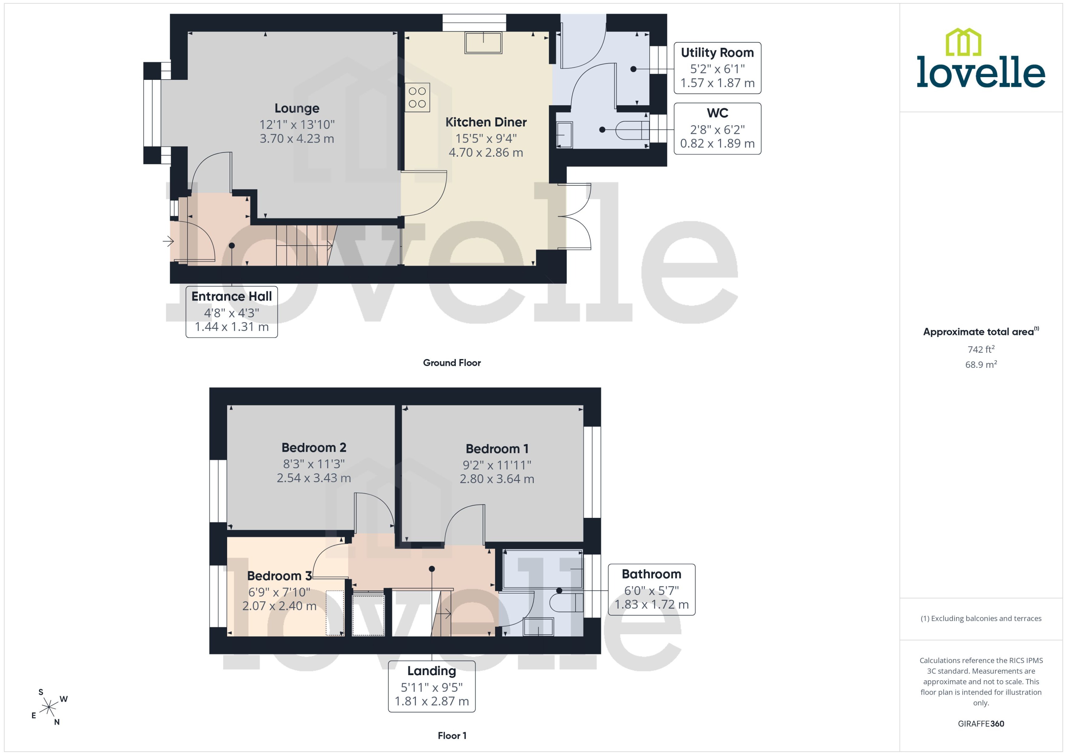 25, Lancaster Drive, Market Rasen floorplan