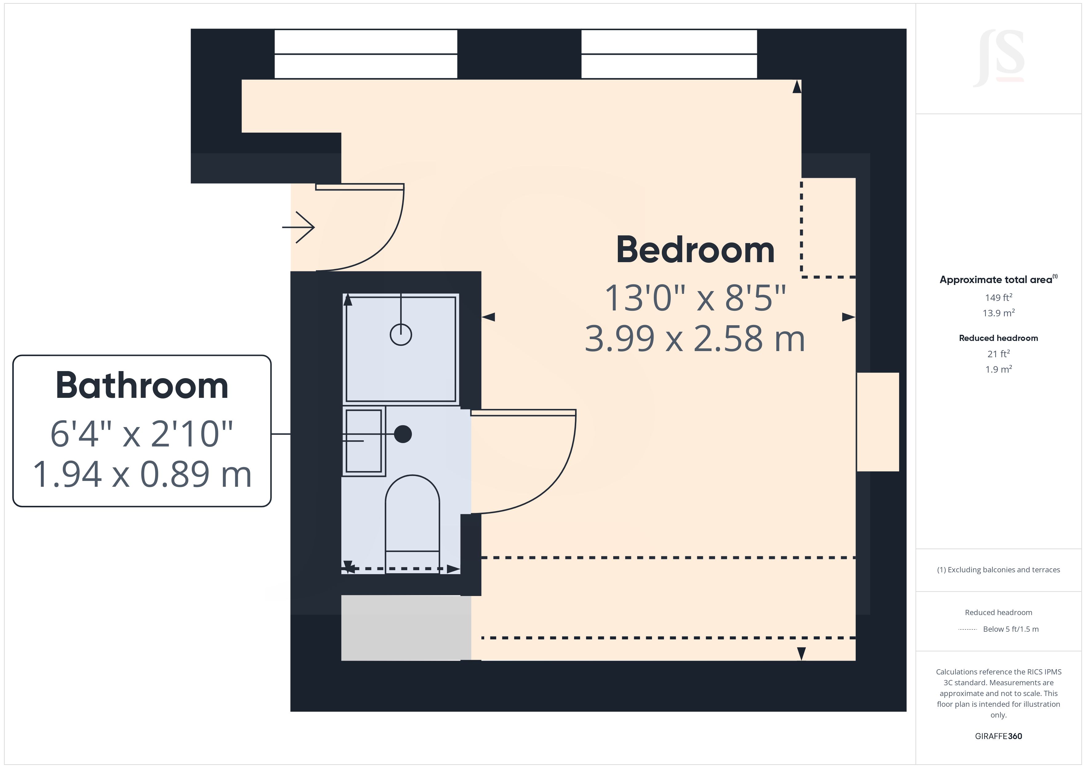 Room 6, 11, Hertford Road, Worthing floorplan