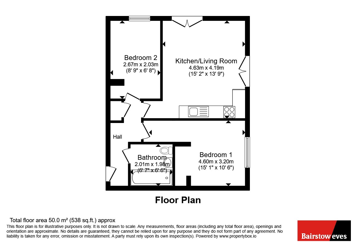 Flat 3, Waterside,, St. Nicholas Street, West Midlands floorplan