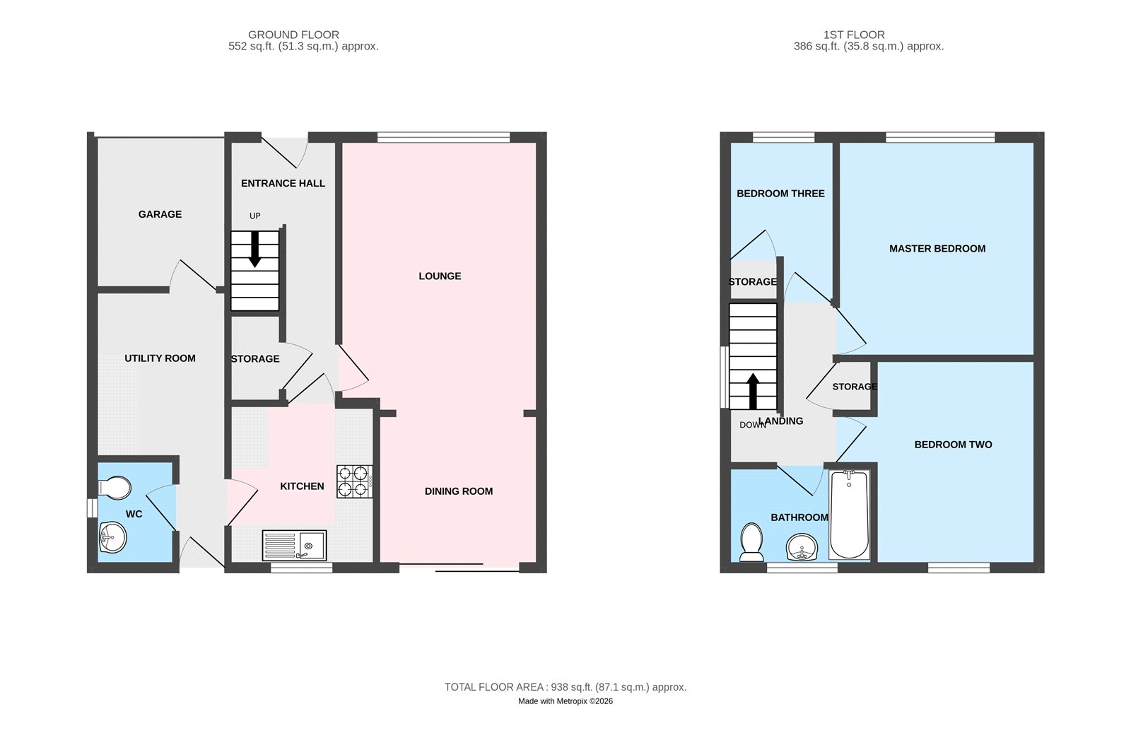 22, The Leas, Wolverhampton floorplan