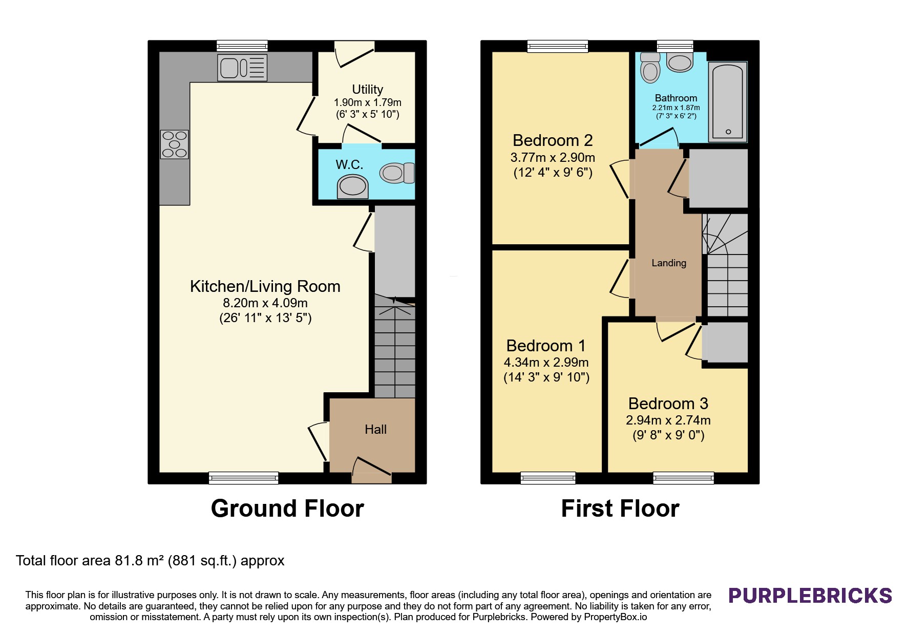 6, Blue Mans Crescent, Rotherham floorplan