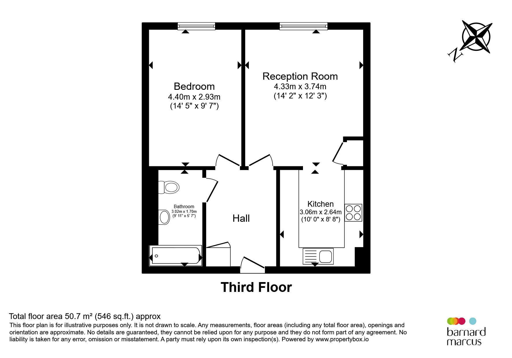Flat 16, Groombridge Court, 30, Hogarth Crescent, Croydon floorplan