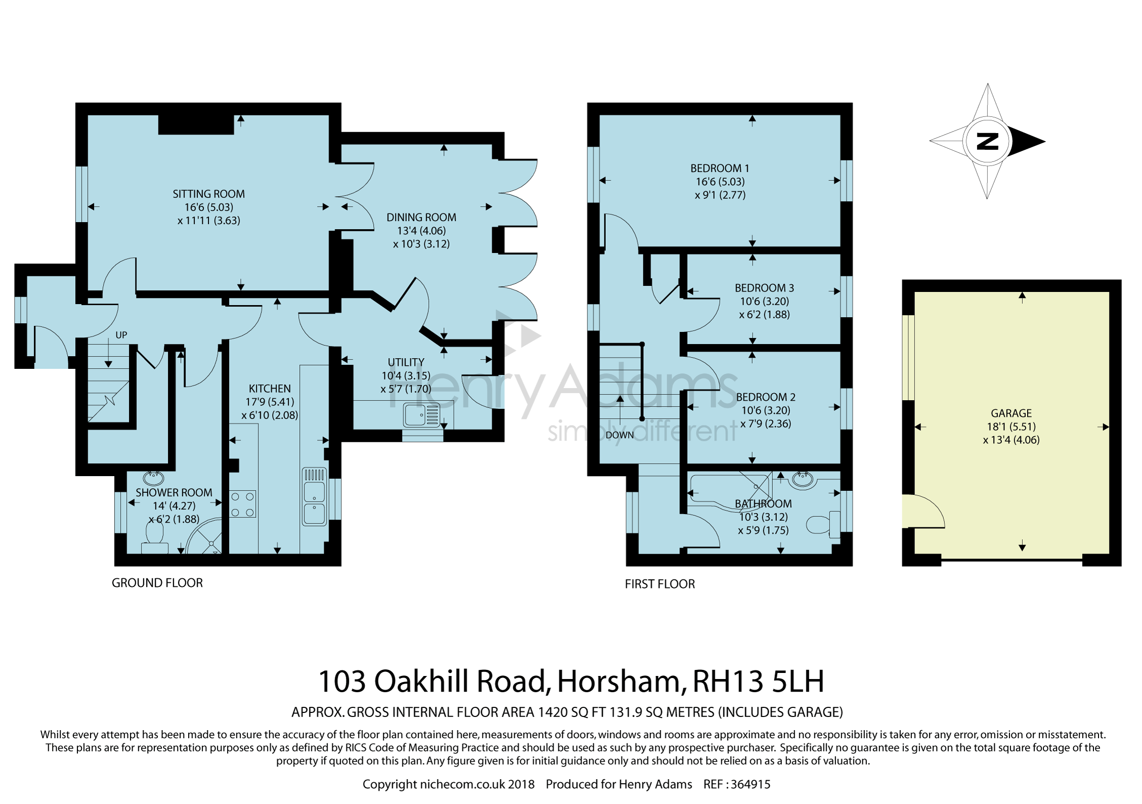 3 Bedrooms Semi-detached house for sale in Oakhill Road, Horsham RH13