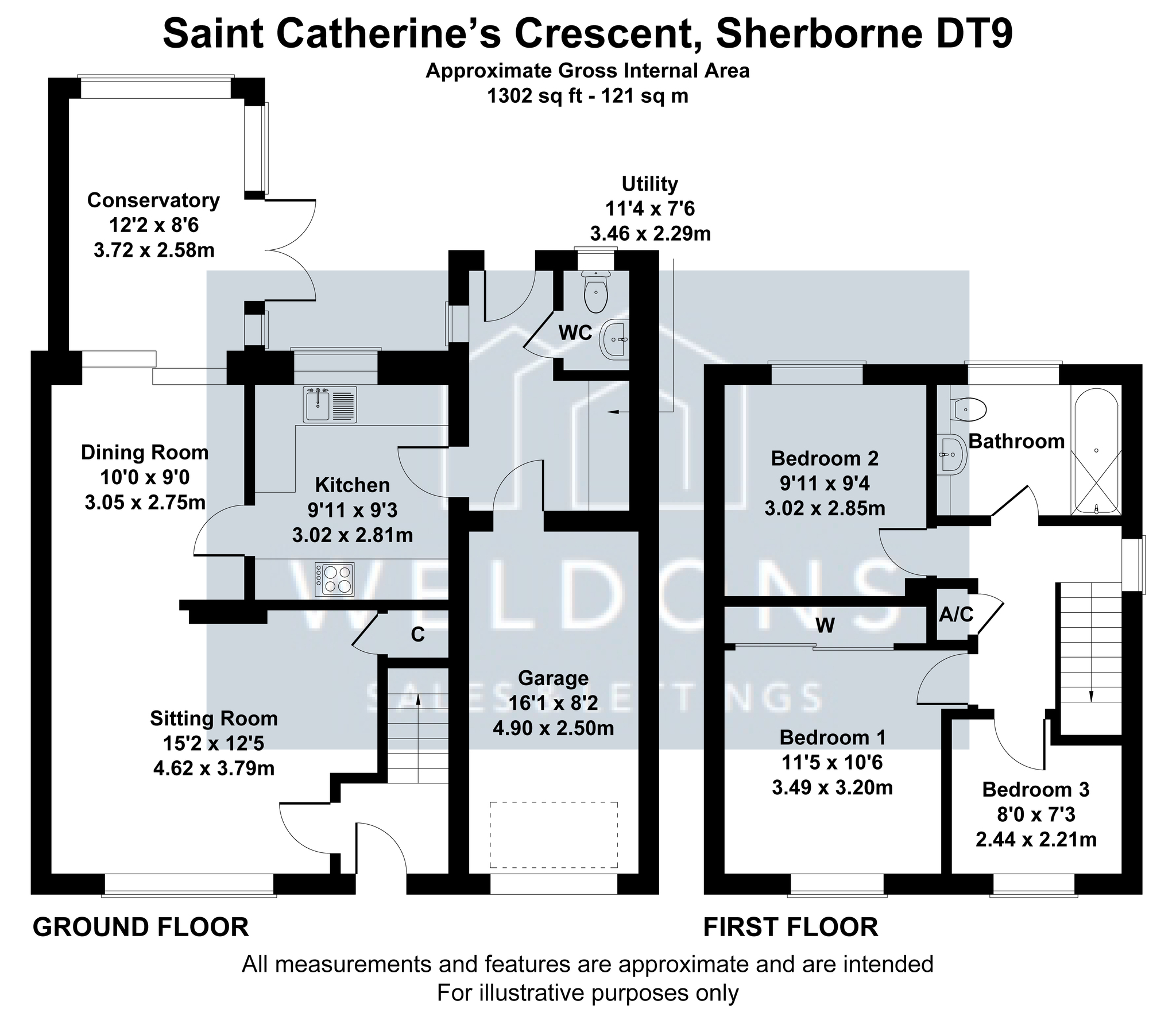 13 St. Catherines Crescent, Sherborne floorplan