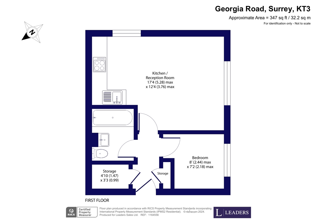 44, Georgia Road, Surrey floorplan