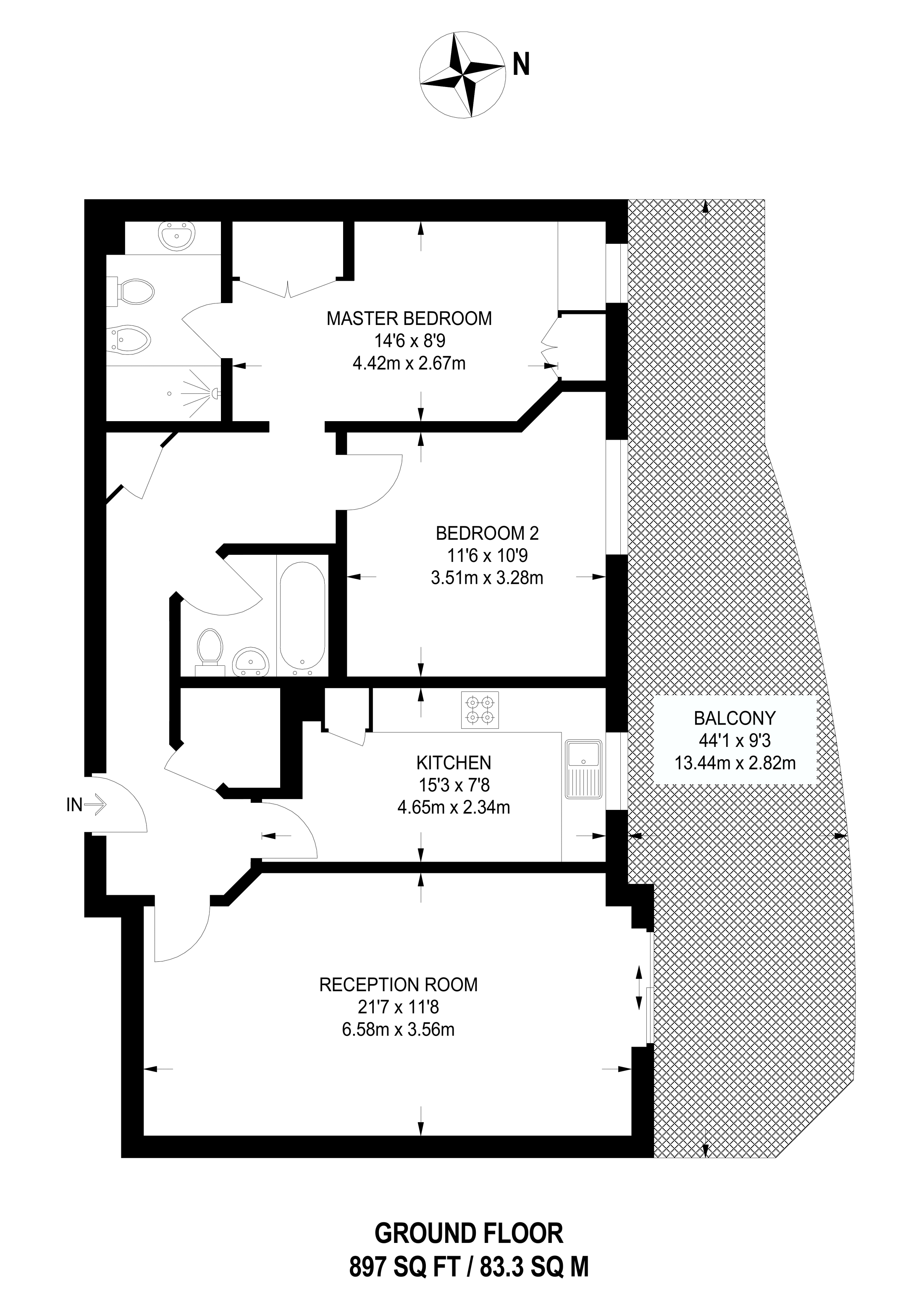 2 Bedrooms Flat to rent in Beckford Close, Kensington W14