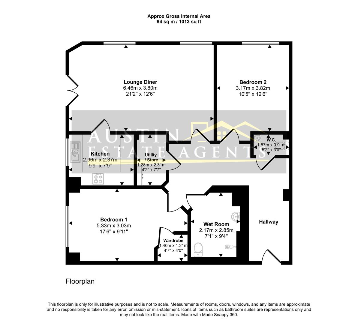 40, Bowes Lyon Court, Dorchester floorplan