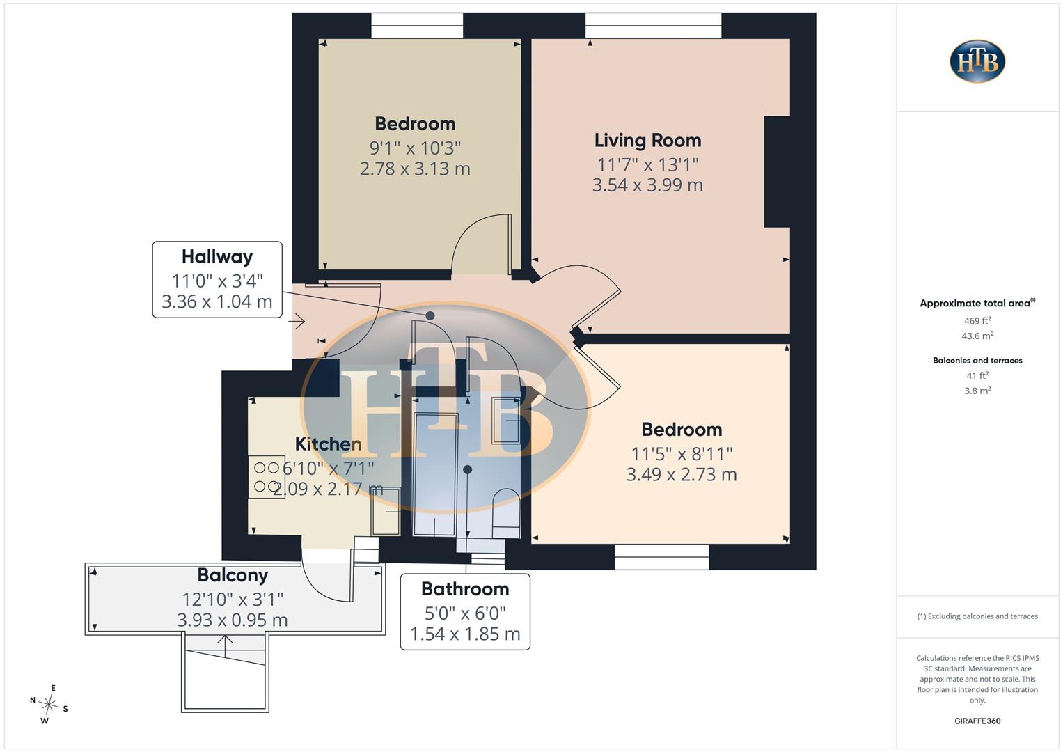 32, Burhill Road, Walton-On-Thames floorplan