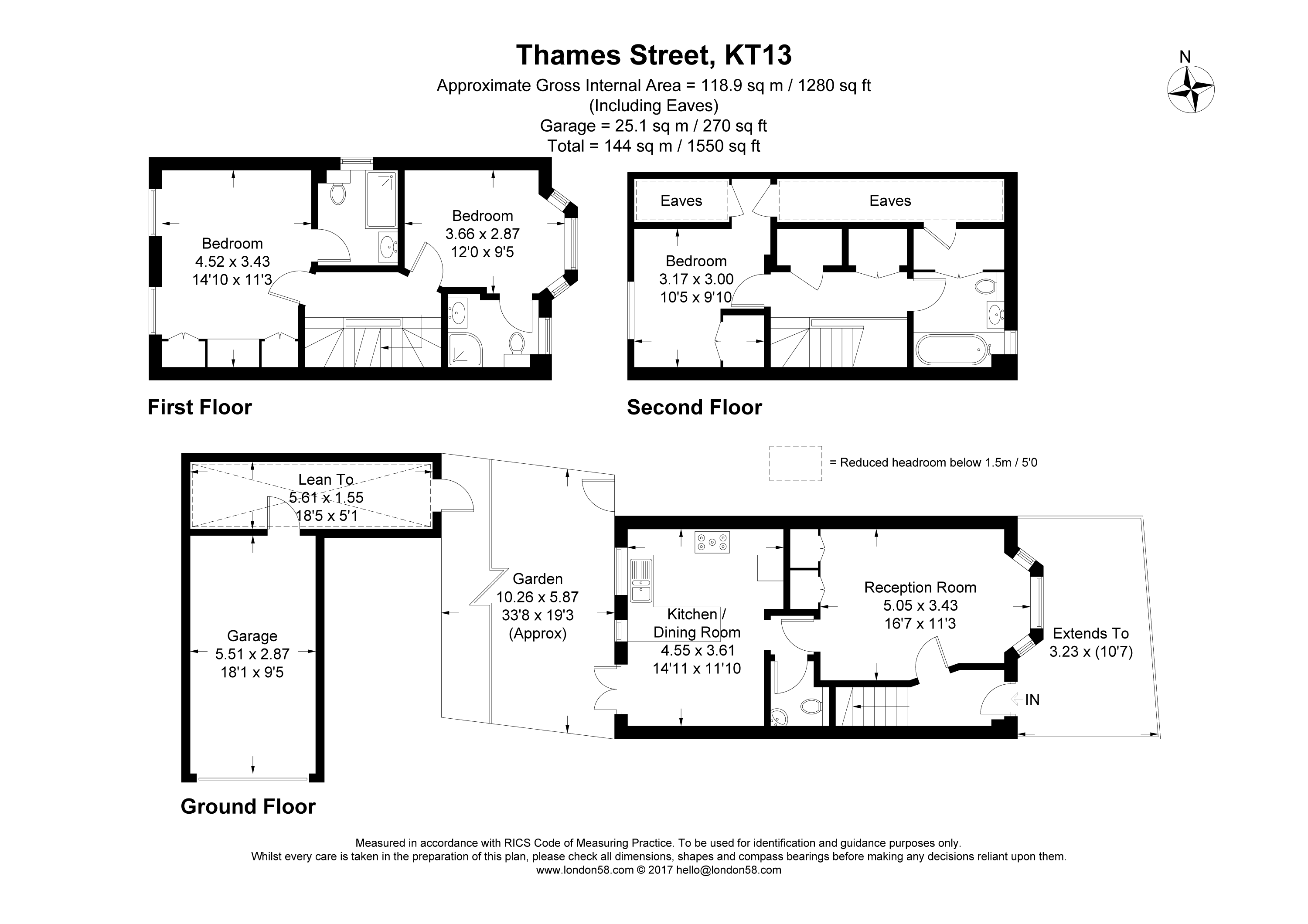3 Bedrooms Semi-detached house for sale in Thames Street, Weybridge, Surrey KT13