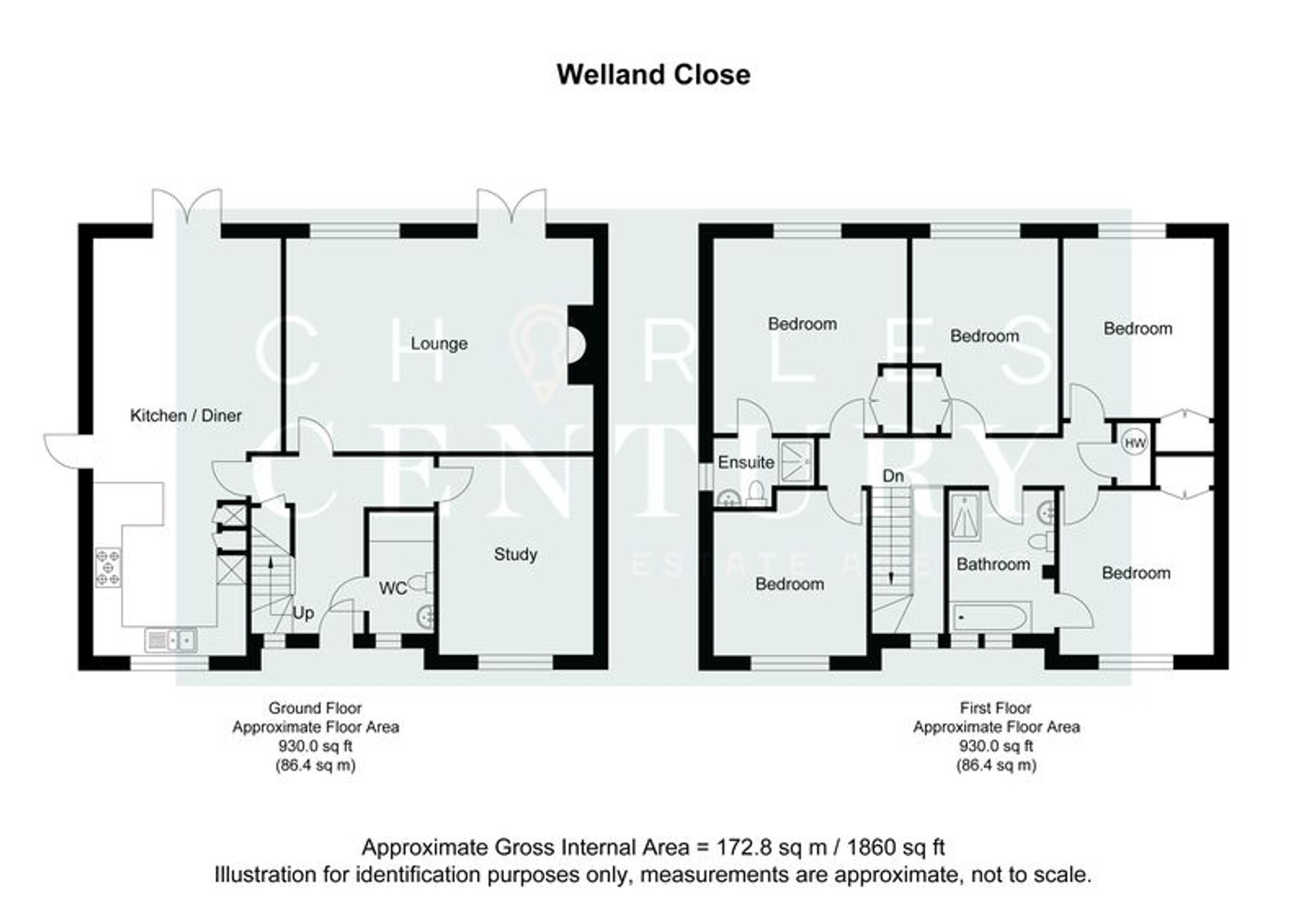 34 Welland Close, Crowborough floorplan